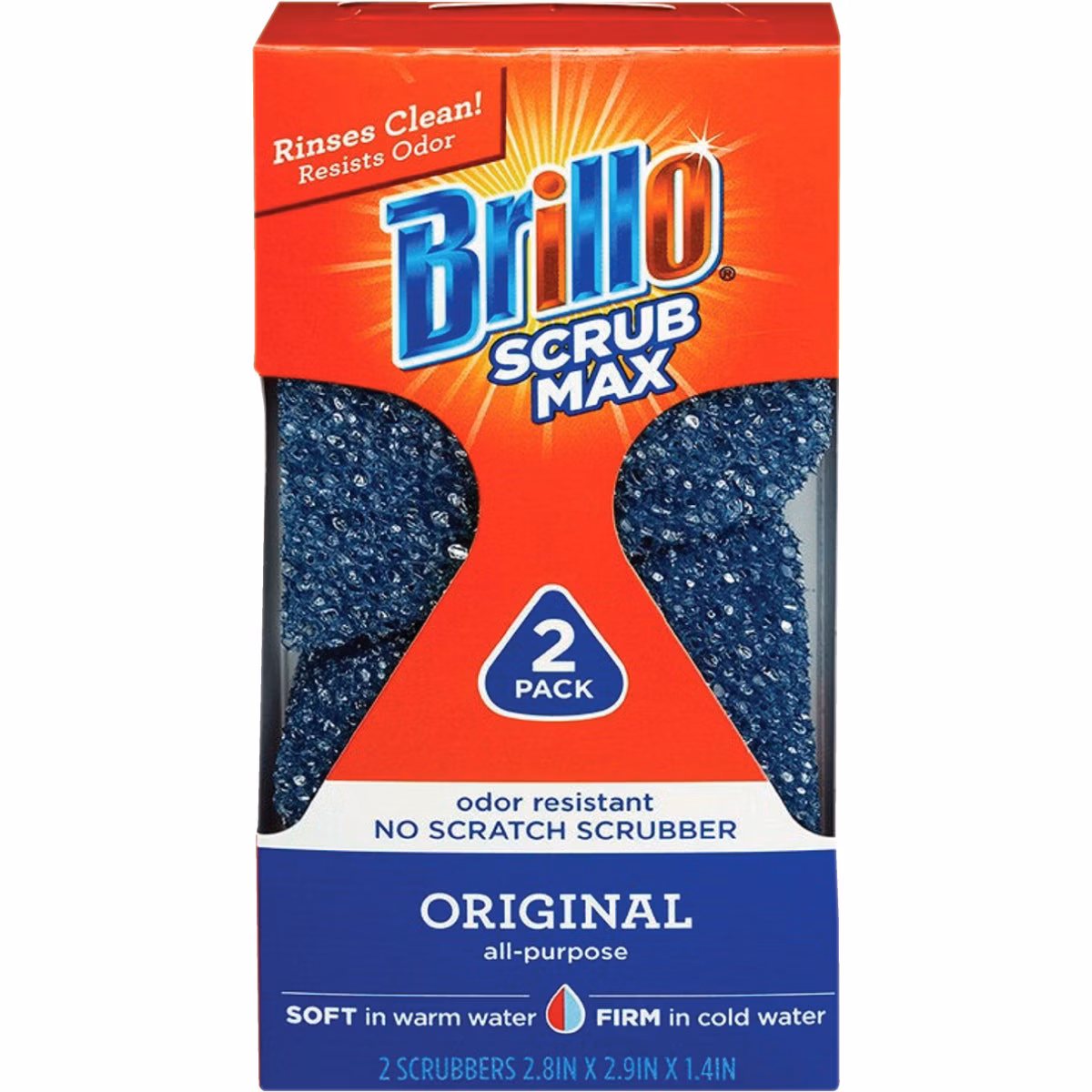 Brillo Scrub Max Original No-Scratch Scrubber (2-Count)