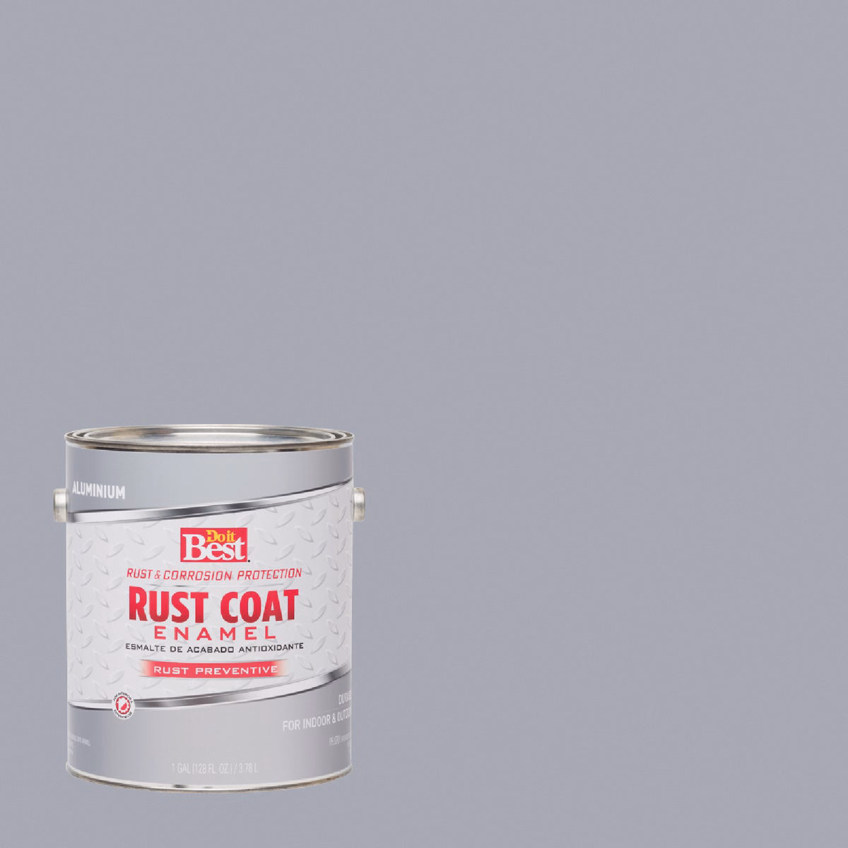 Do it Best Rust Coat Oil-Based Gloss Enamel, Aluminum, 1 Gal.