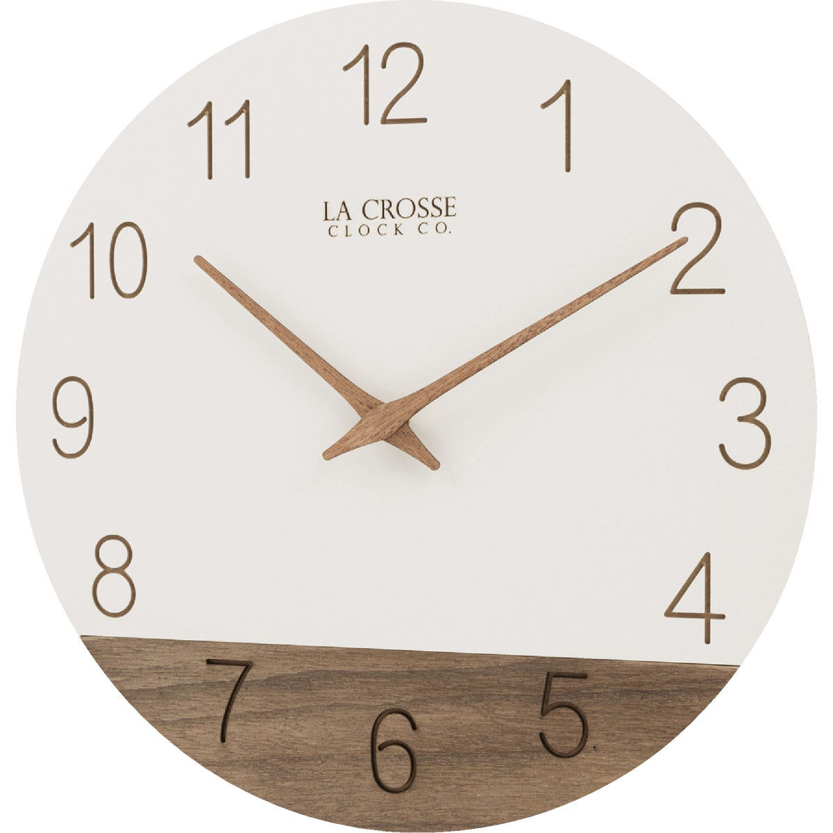 La Crosse Clock Co. 12 In. Sierra Wood Wall Clock