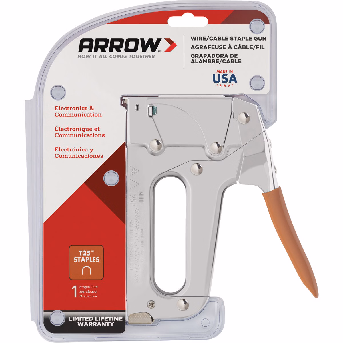 Arrow T25 Professional Low Voltage Wire/Cable Staple Gun