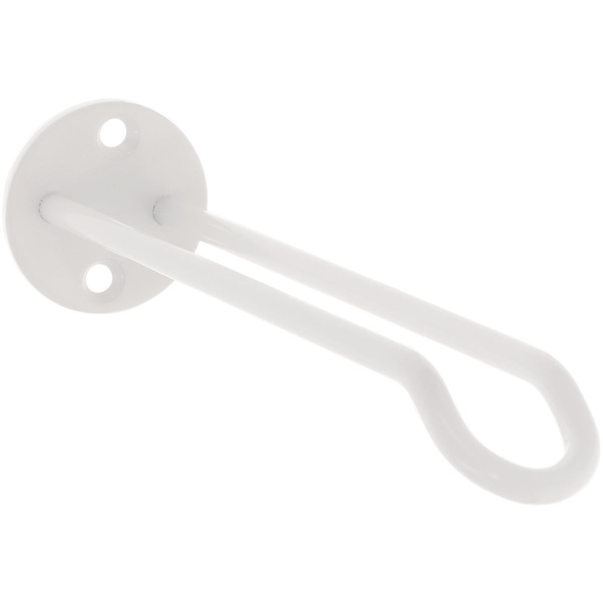 National Hardware 7 In. White Steel Wall Base Plant Hanger