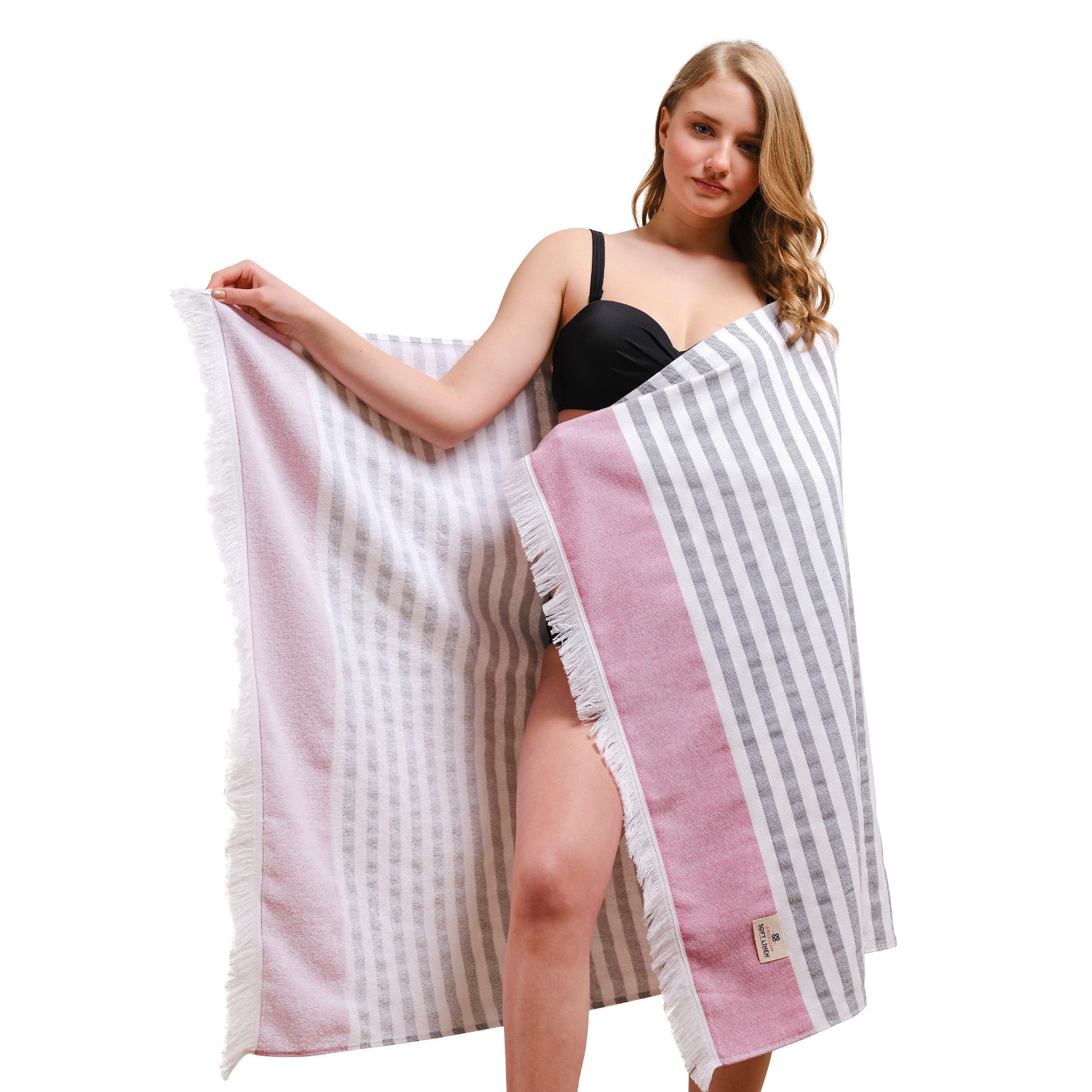 Mediterranean 100% Cotton Turkish Peshtemals, 35″ x 60″,  Modern & Traditional Turkish Bath Towels