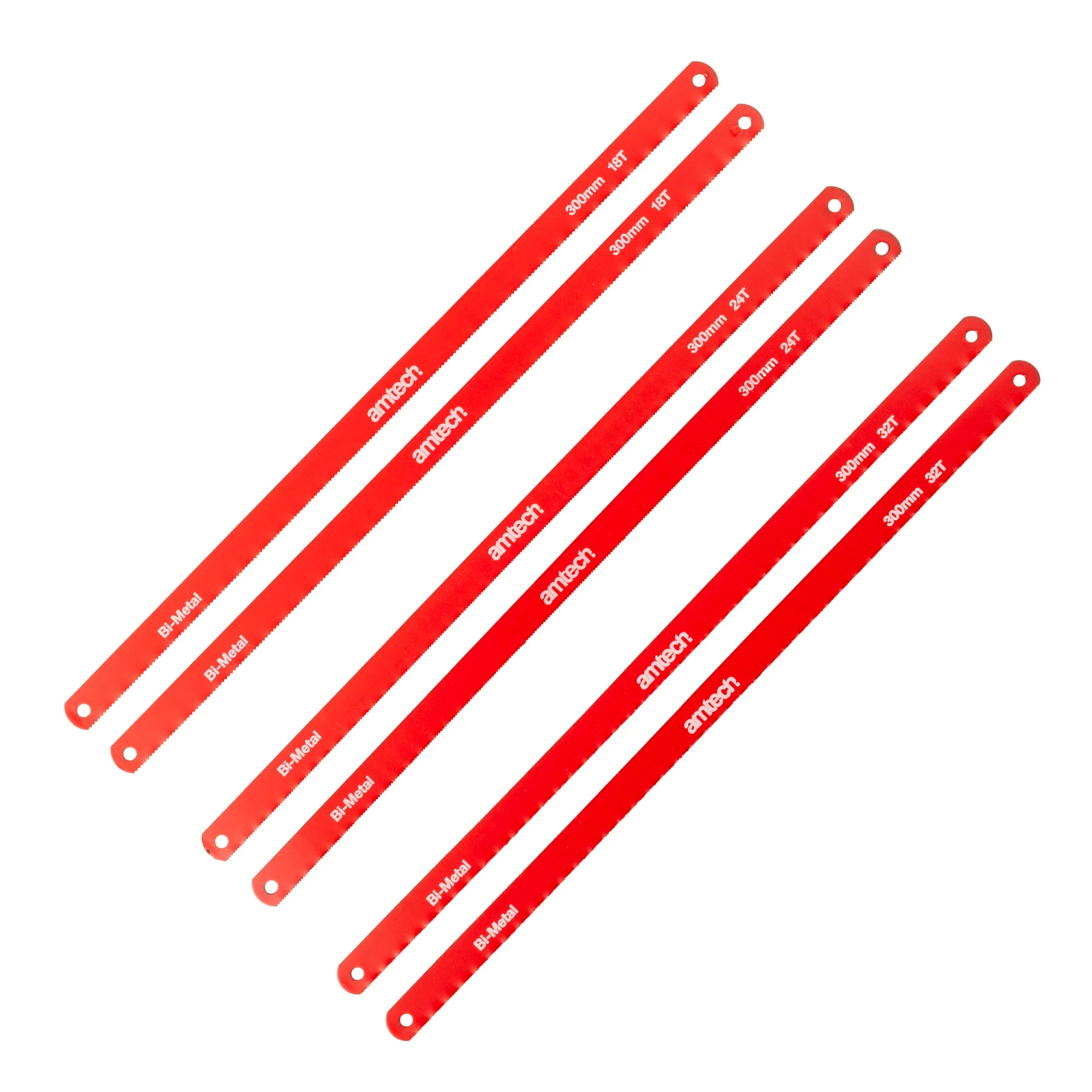 300mm (12-Inch) Bi-Metal Hacksaw Blade Set (6-Piece)