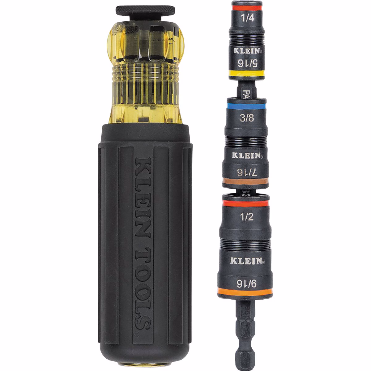 Klein Standard 7-In-1 Impact Rated Flip Multi-Nut Driver with 3-3/4 In. Shank