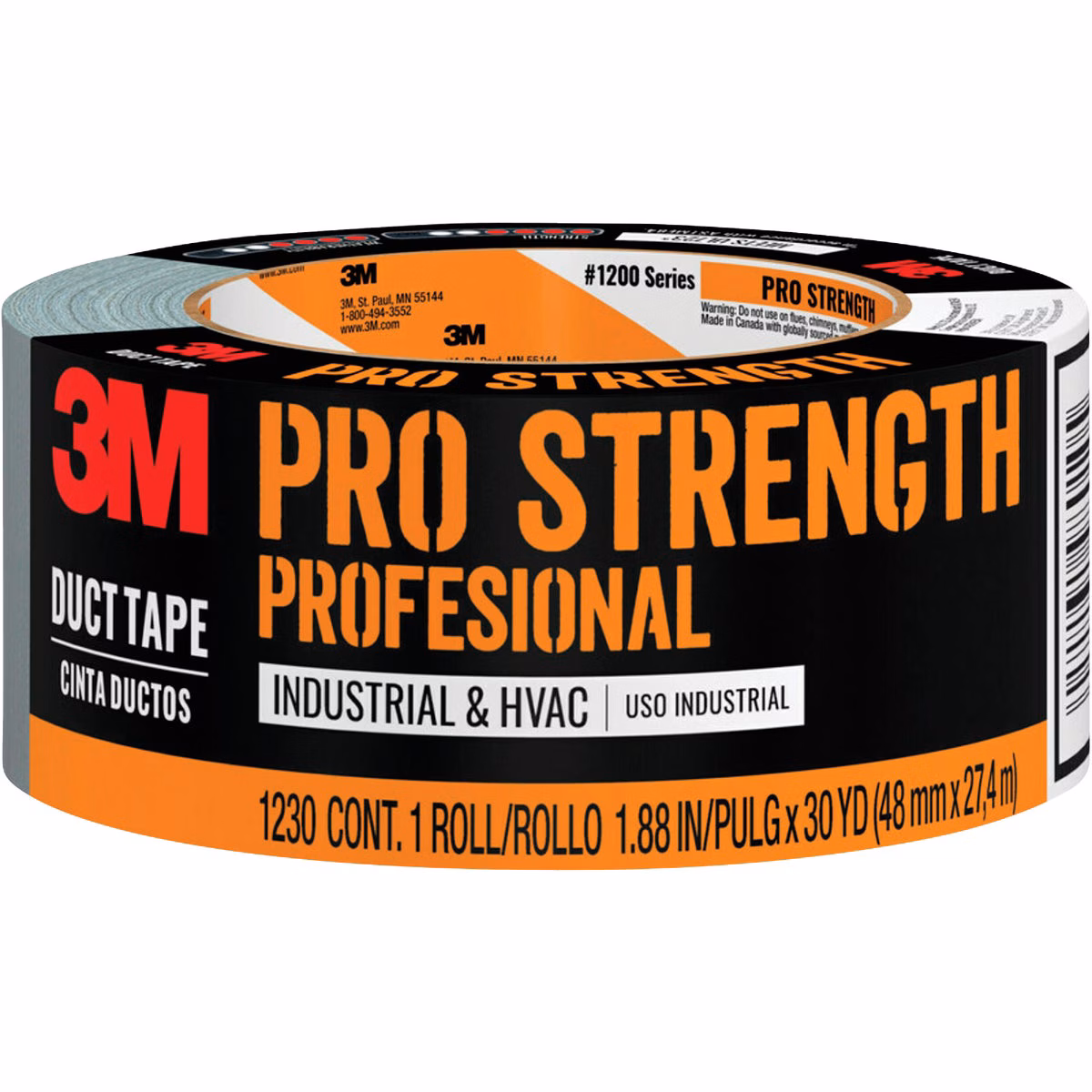 3M 1.88 In. x 30 Yd. Pro Strength Duct Tape, Gray