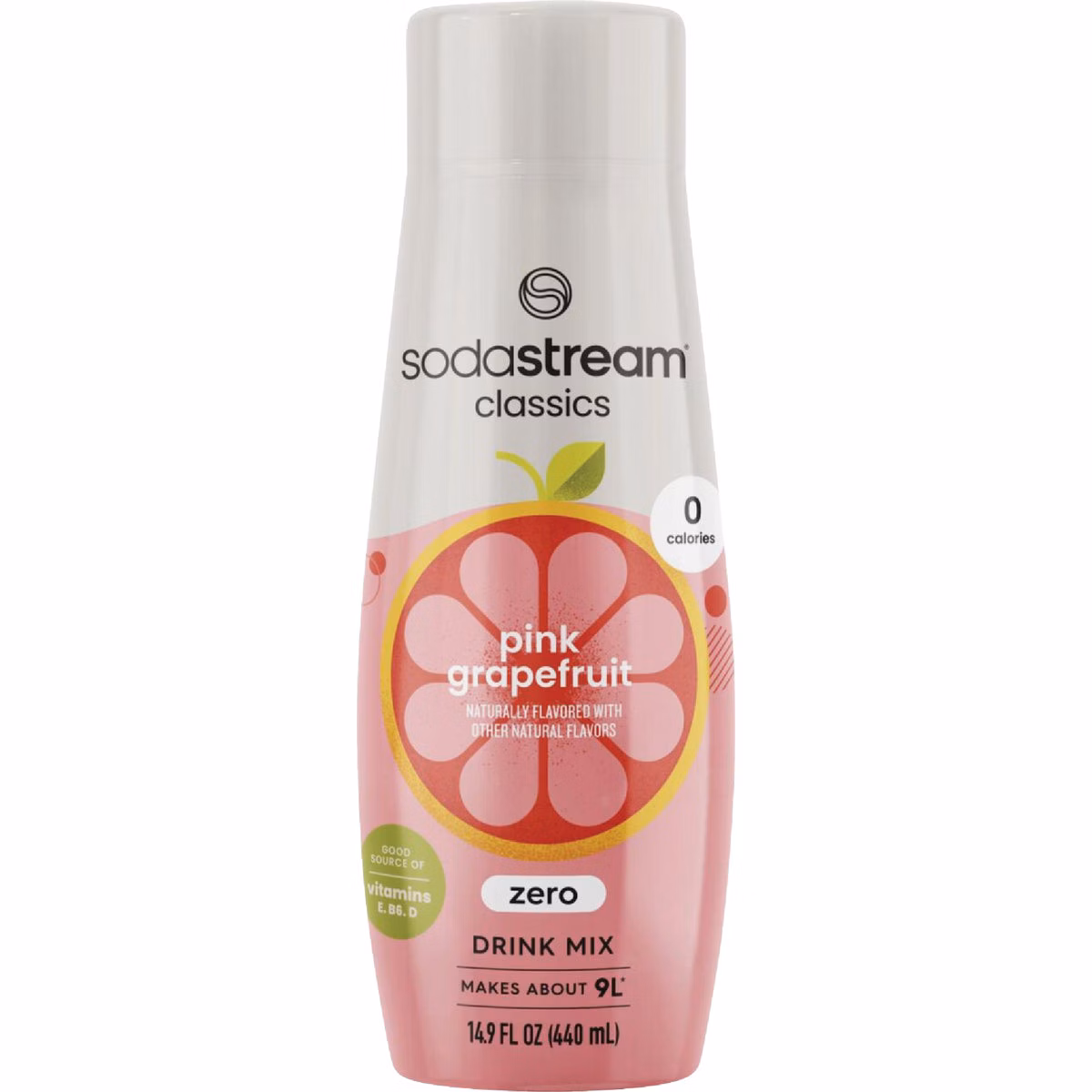SodaStream 14.9 Oz. Pink Grapefruit Zeros Waters Sparkling Beverage Mix