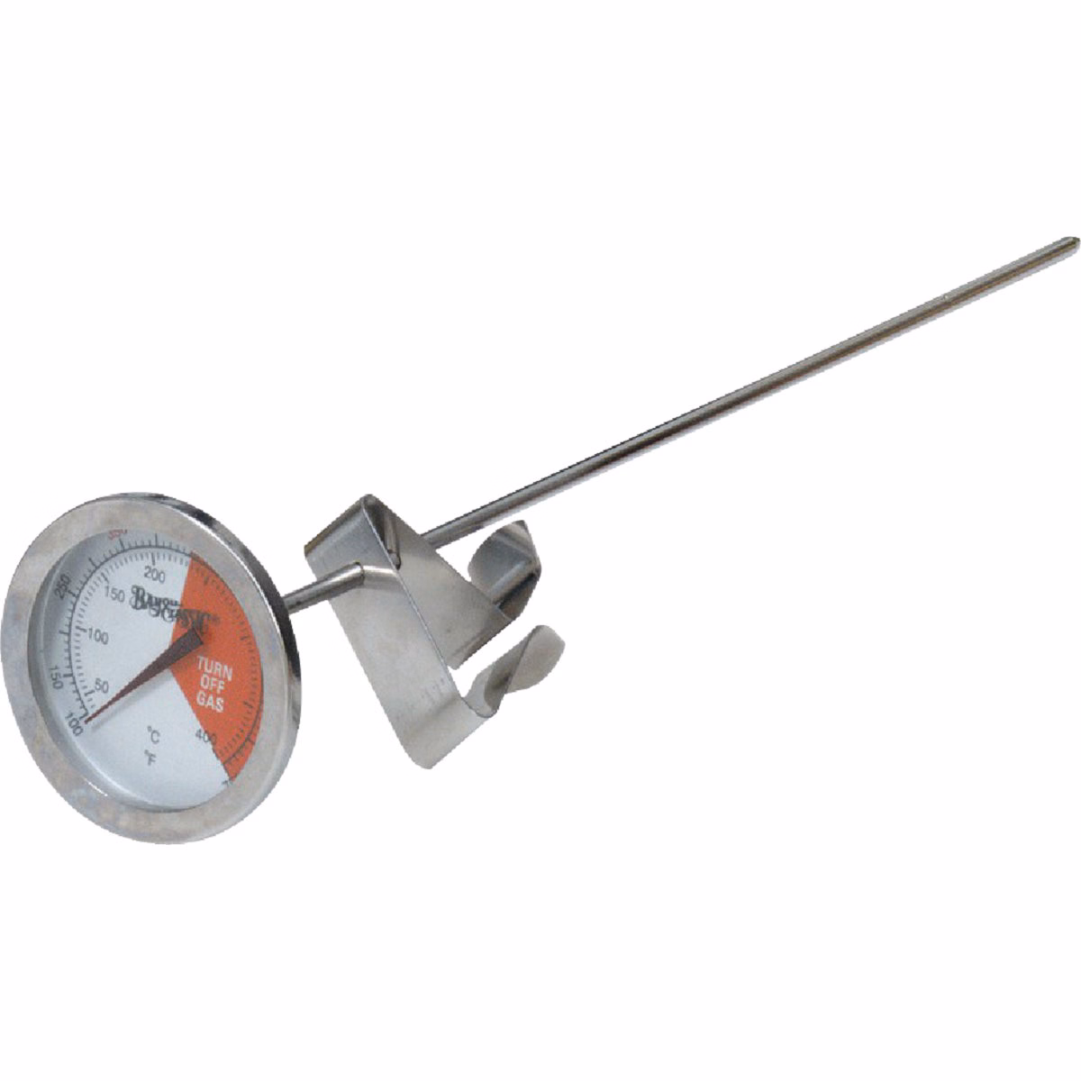 Bayou Classic Analog 12 In. Stainless Steel Thermometer