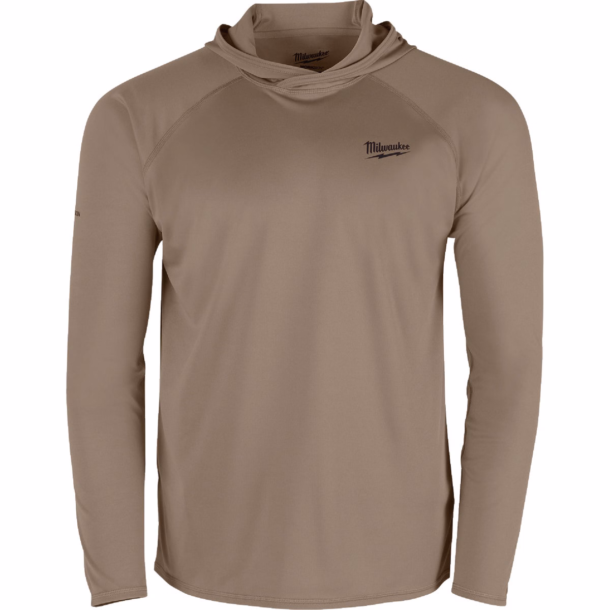Milwaukee Workskin Small Sandstone Hooded Men's Sun Shirt