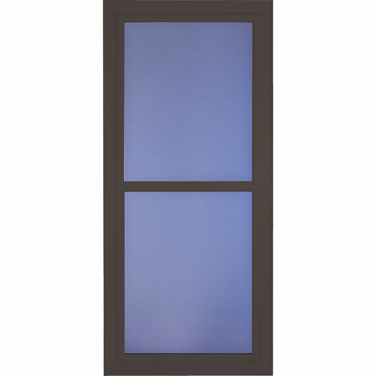 Larson Easy Vent 146 Series 36 In. W x 81 In. H x 1-7/8 In. Thick Brown Full View Aluminum Storm Door