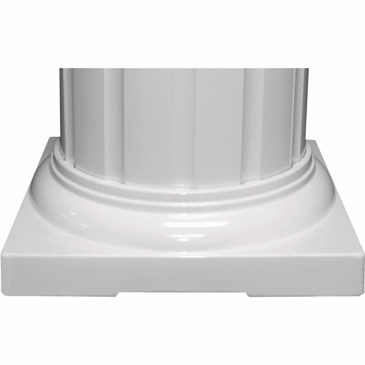 Crown Column 6 In. White Aluminum Standard Cap/Base
