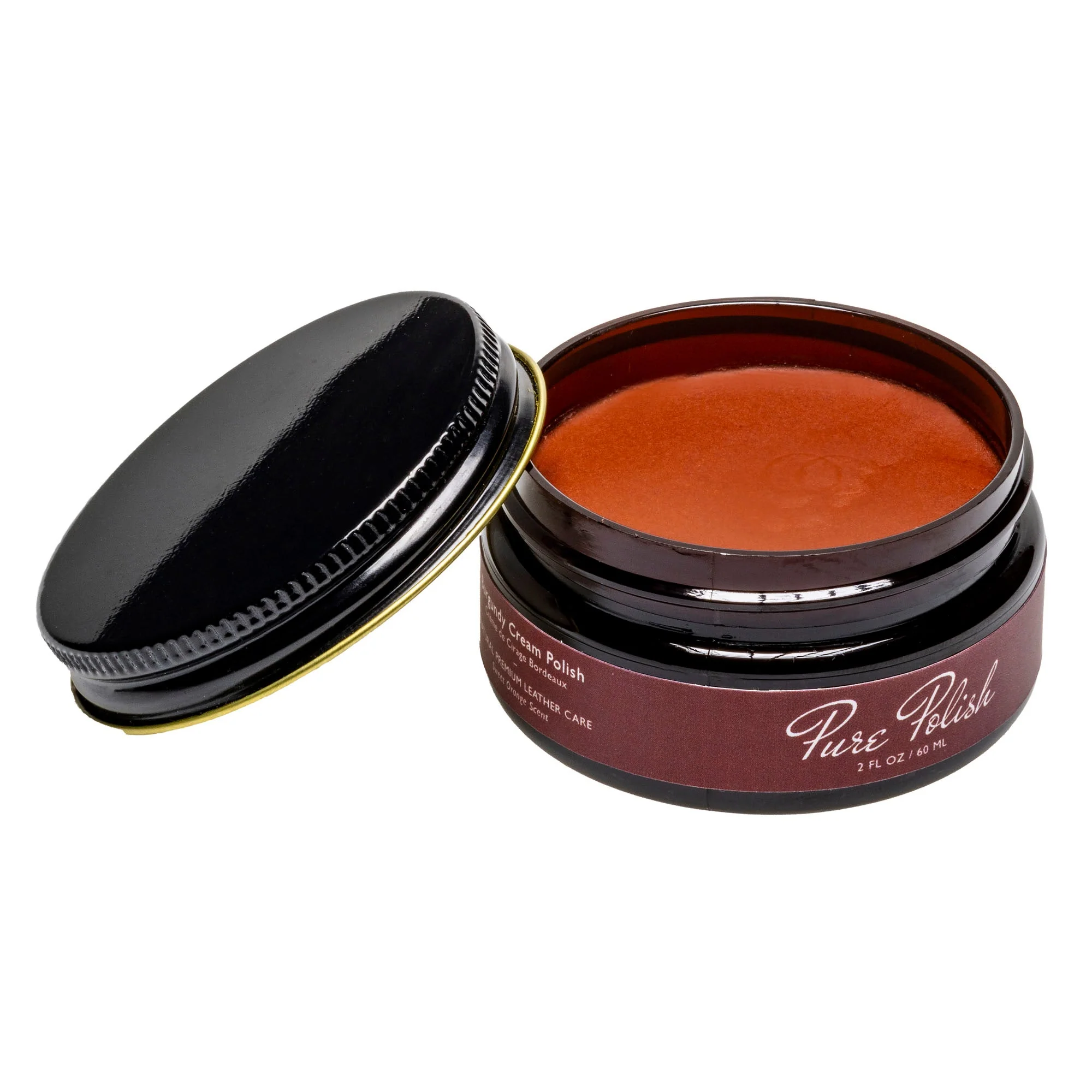 Burgundy Leather Cream Polish