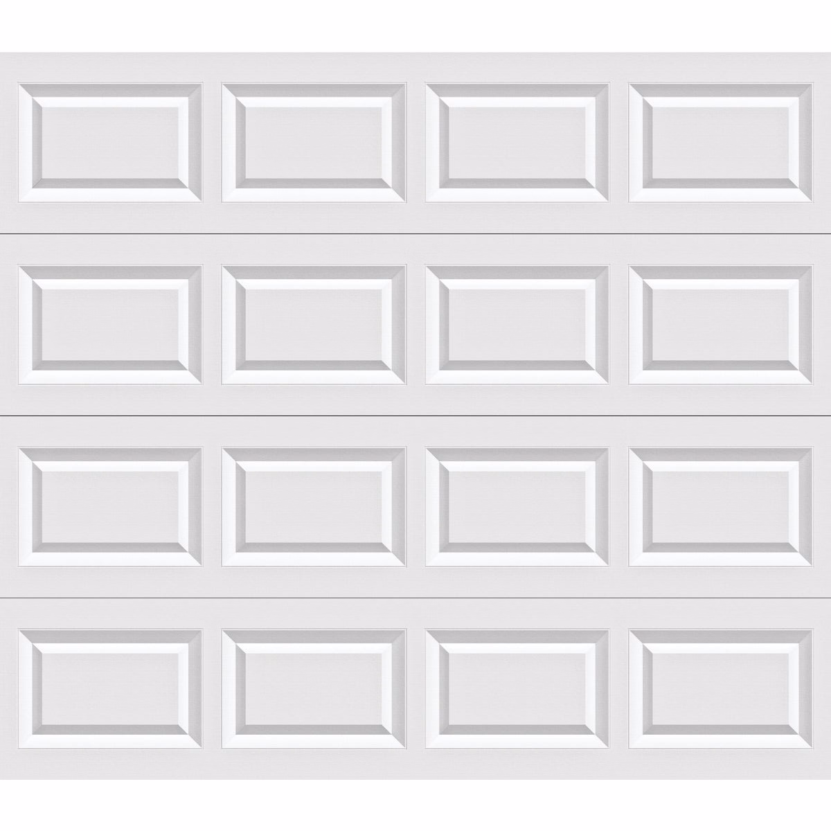 Holmes Bronze Series 8 Ft. W x 7 Ft. H White Steel Garage Door with Extension Springs
