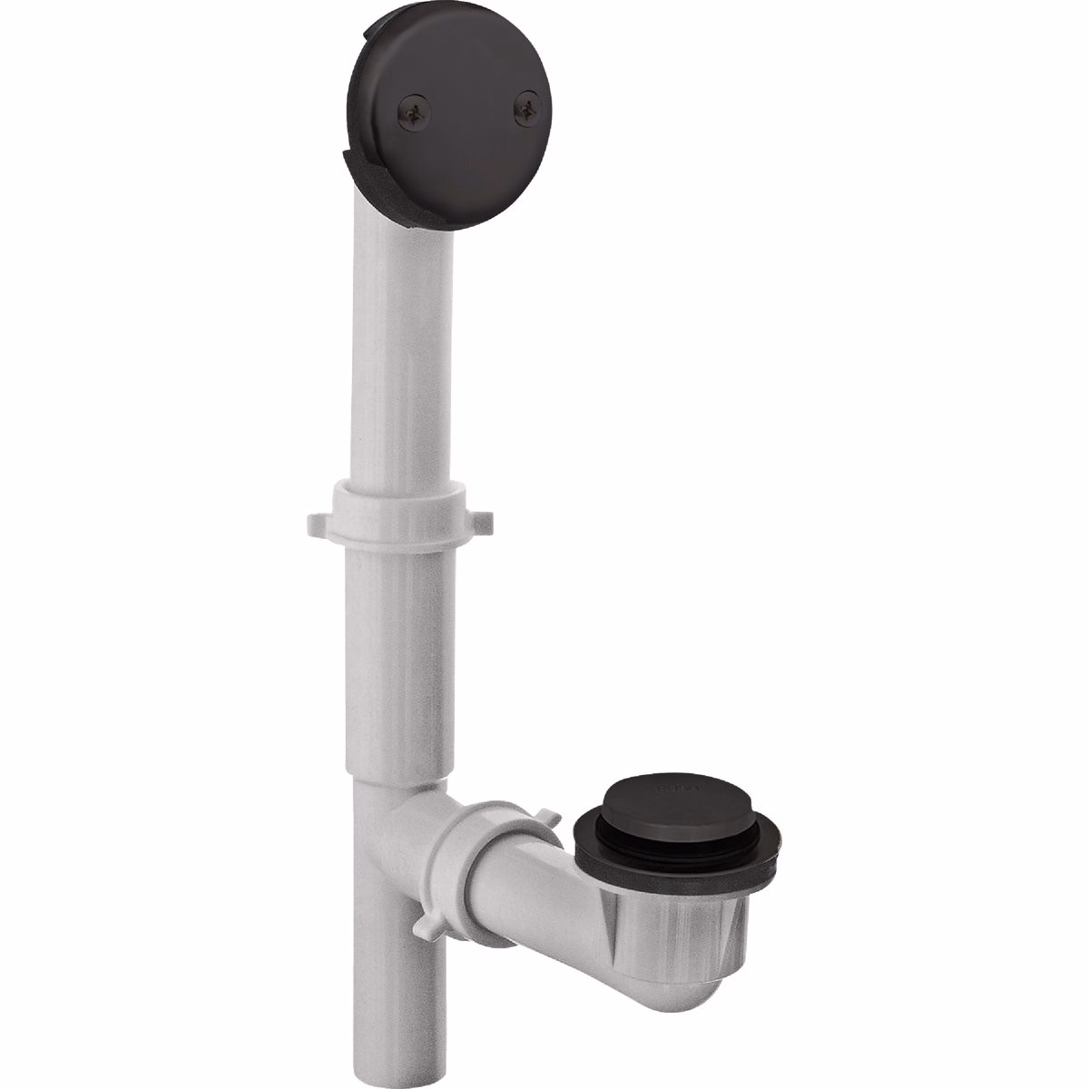 Danco Touch-Toe Tub Drain Kit with Matte Black Trim