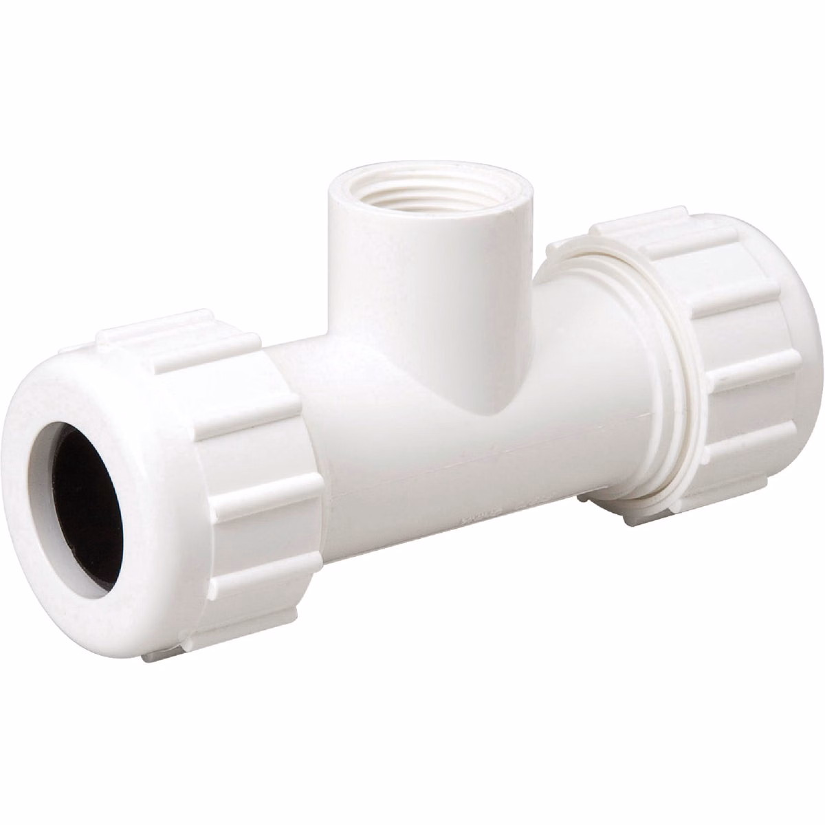 B&K 1/2 In. x 1/2 In. PVC Compression Tee with 1/2 In. FIP Branch