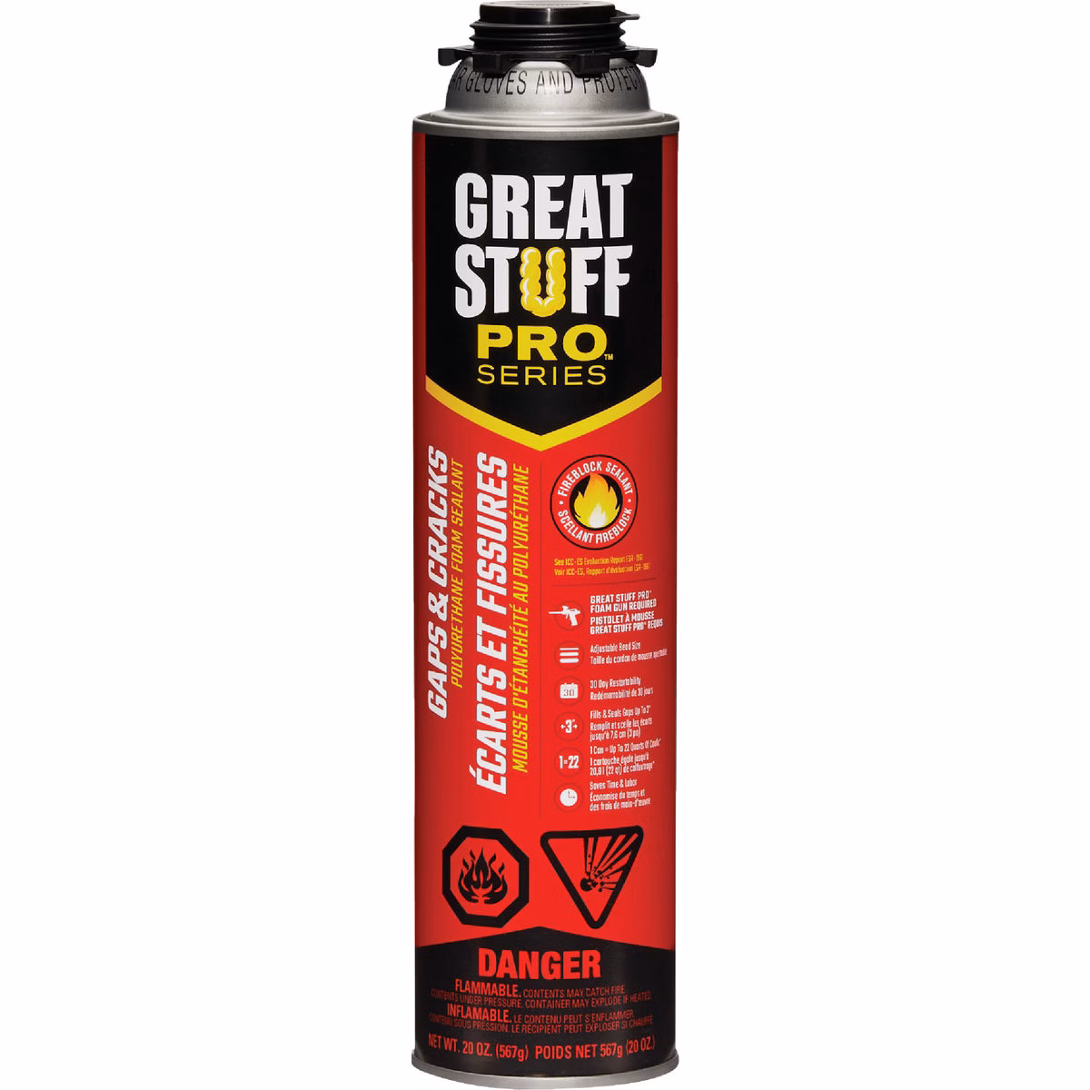 Great Stuff Pro Gaps & Cracks 24 Oz. Gun Foam