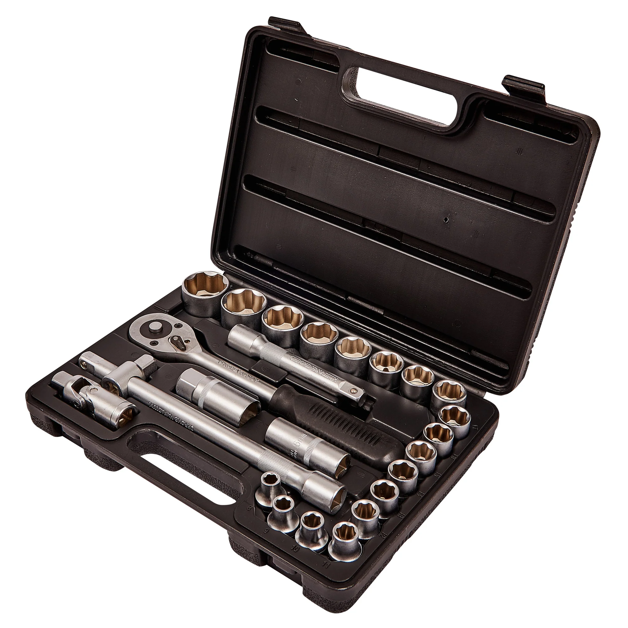 25pc 1/2″ Drive Socket Set