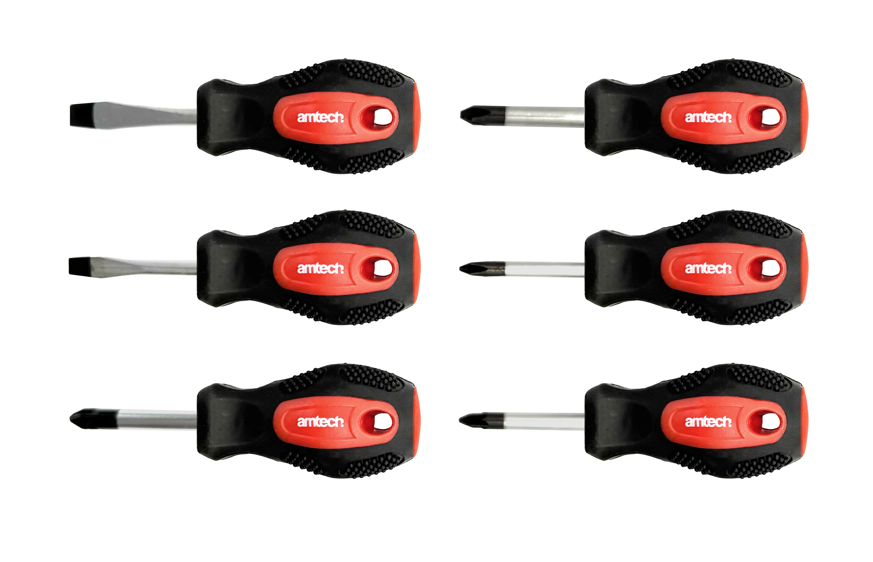 6pc Stubby Screwdriver Set