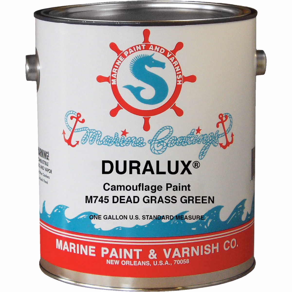 DURALUX Flat Camouflage Marine Paint, Dead Grass Green, 1 Gal.