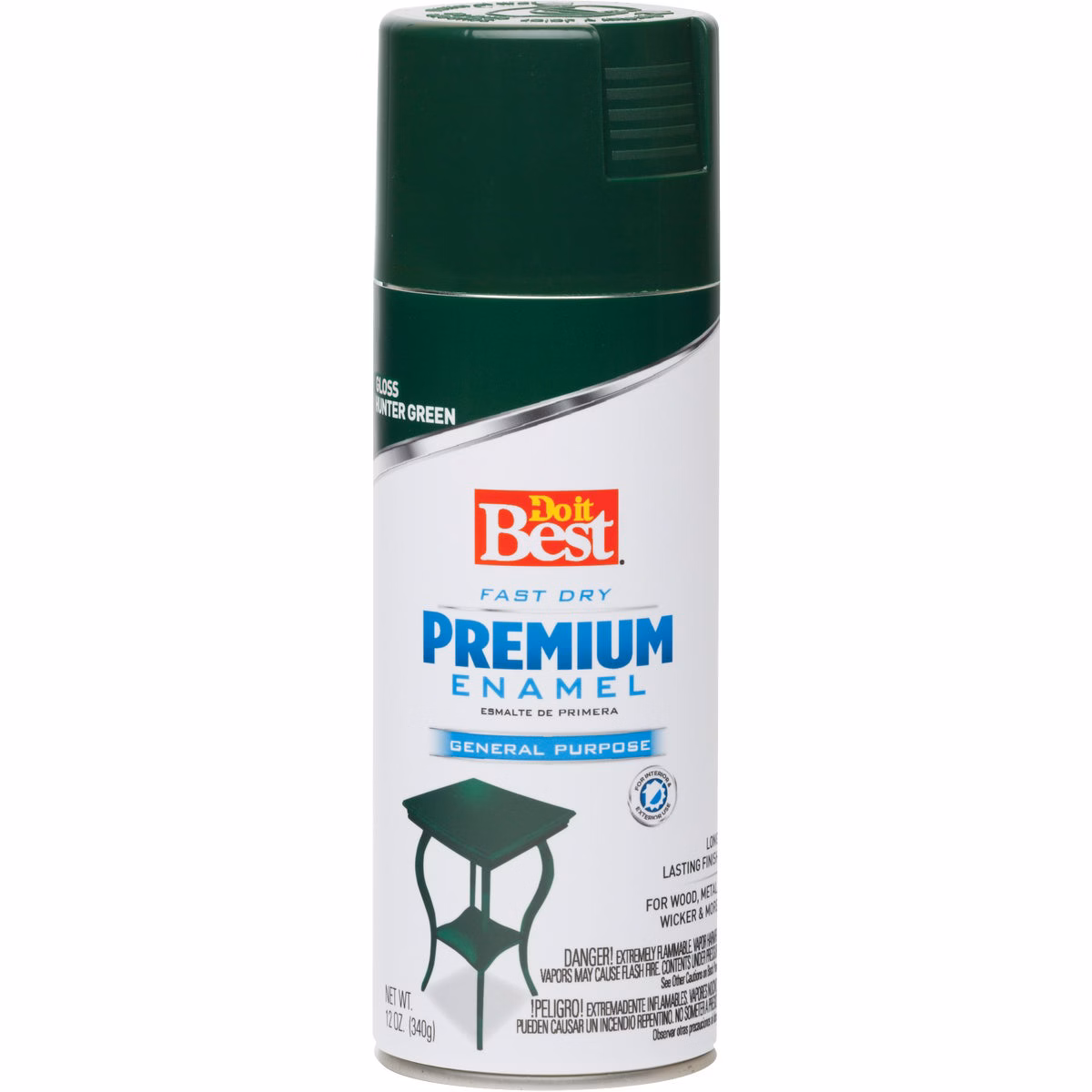 Do it Best Premium Enamel 12 Oz. Gloss Spray Paint, Hunter Green