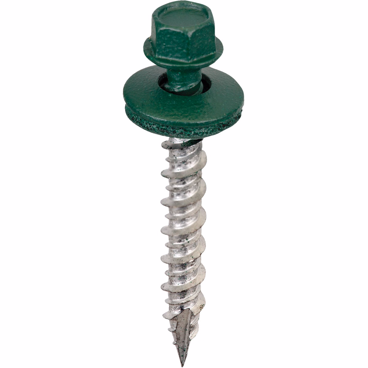 Acorn International 1-1/2 In. Washered Green Metal To Wood Screw (250-Count)