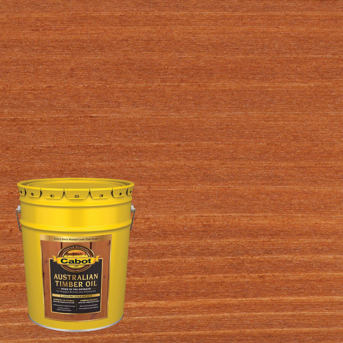 Cabot Australian Timber Oil, Mahogany Flame, 5 Gal.