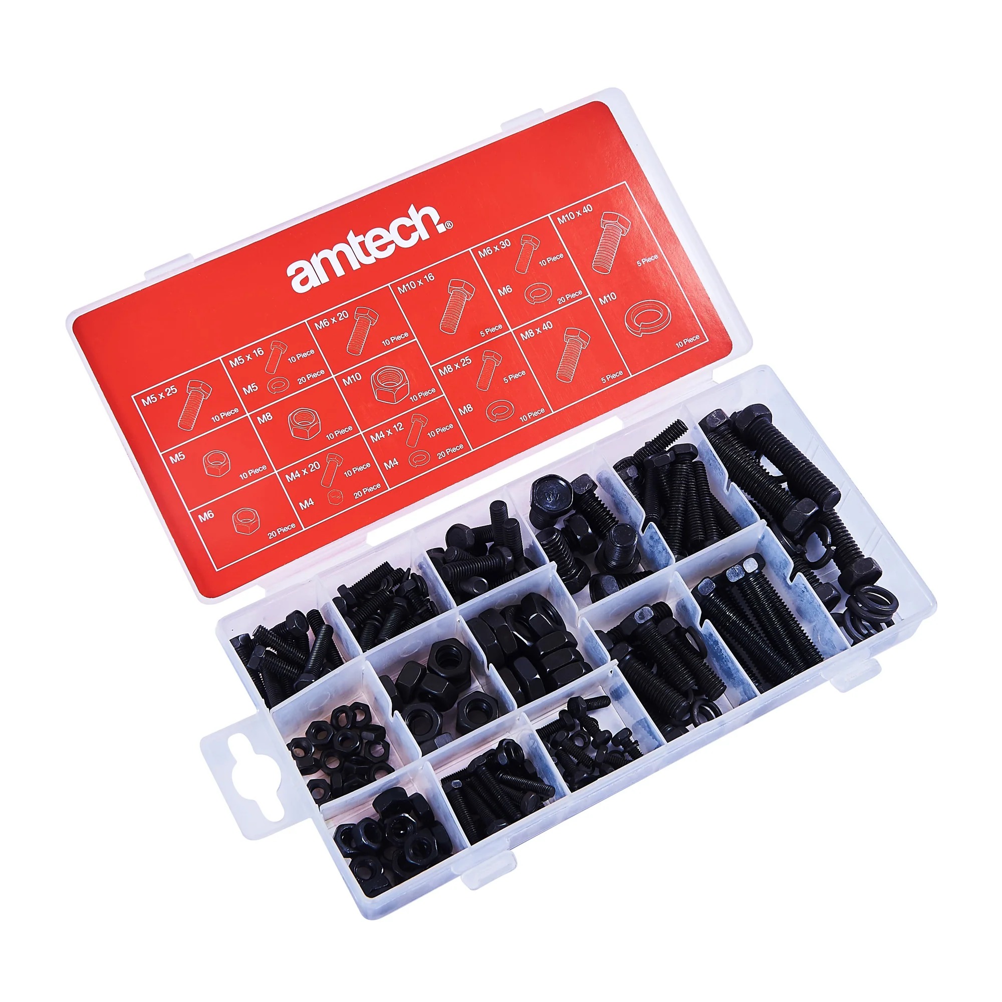 240 Piece Hex Head Nut And Bolt Set