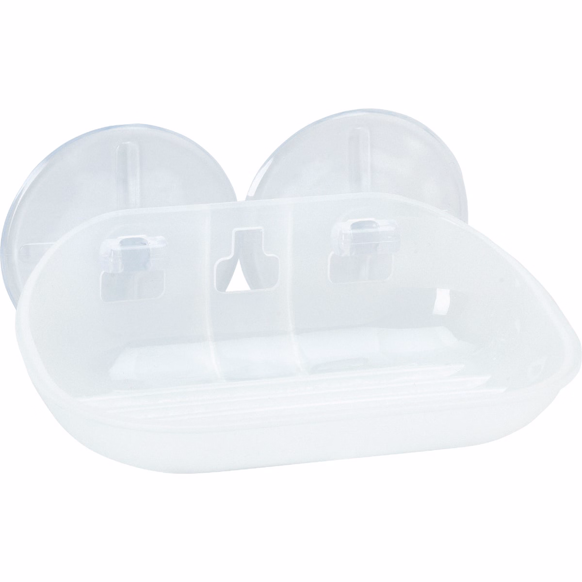 Zenna Home Frosted Finish Suction Soap Dish