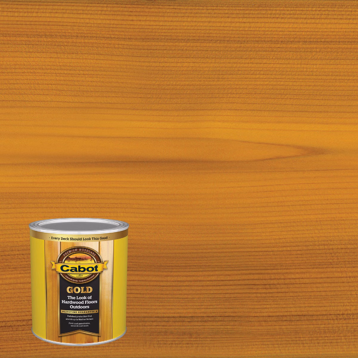 Cabot Gold Exterior Stain, 3470 Sun-Drenched Oak, 1 Qt.