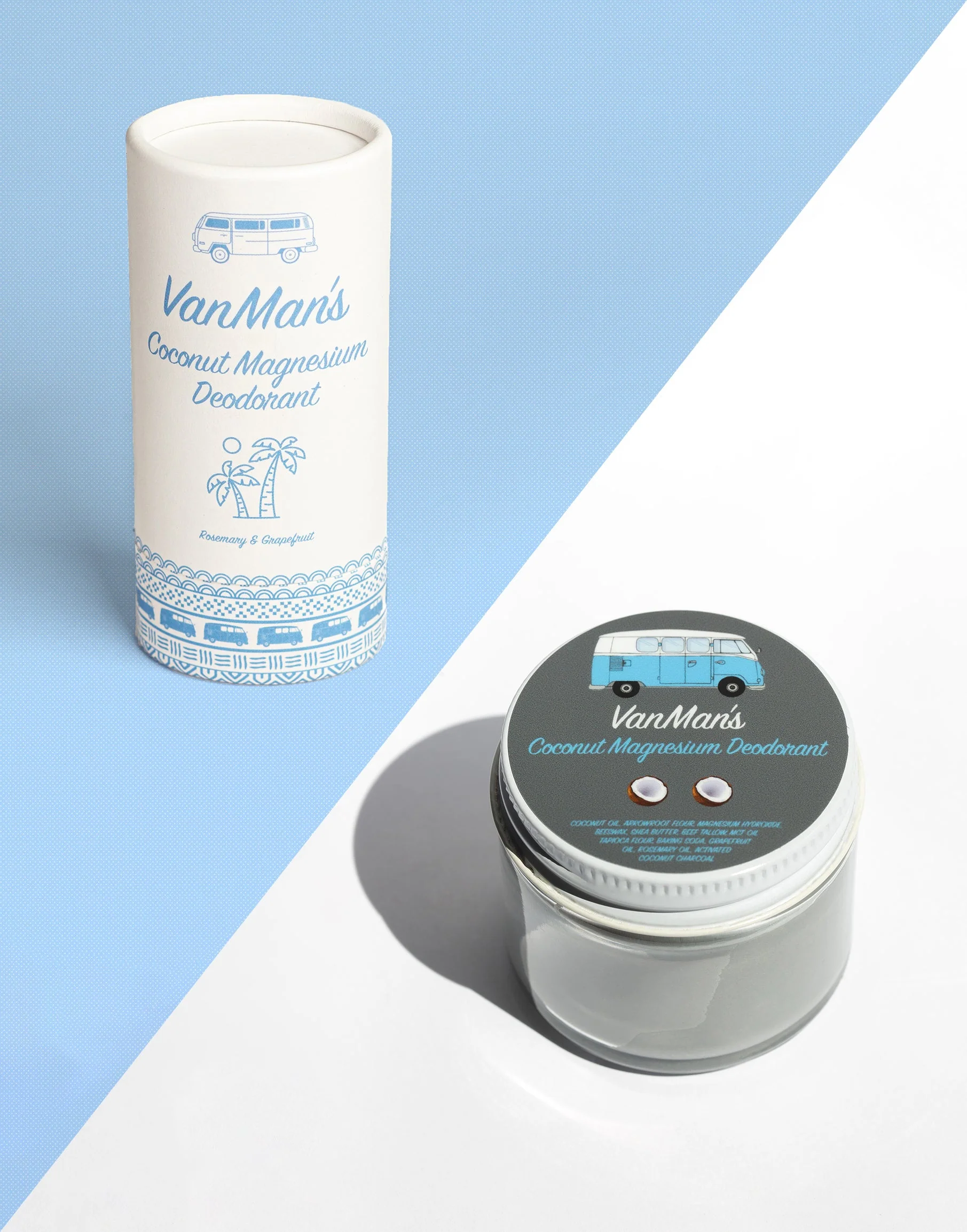 VanMan’s Coconut Magnesium Deodorant – 2 oz