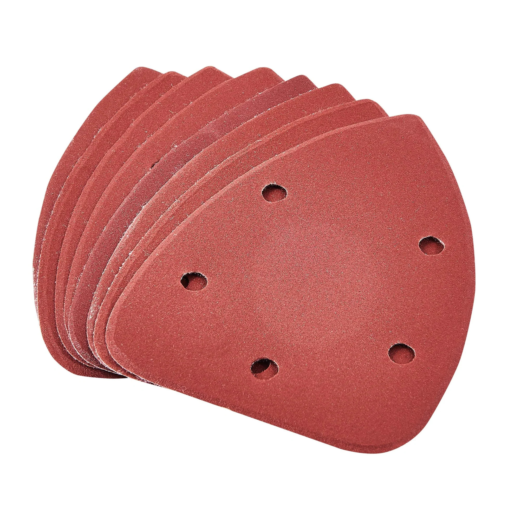 10 X P240 Grit Delta Sanding Sheets (140mm X 140mm X 100mm)