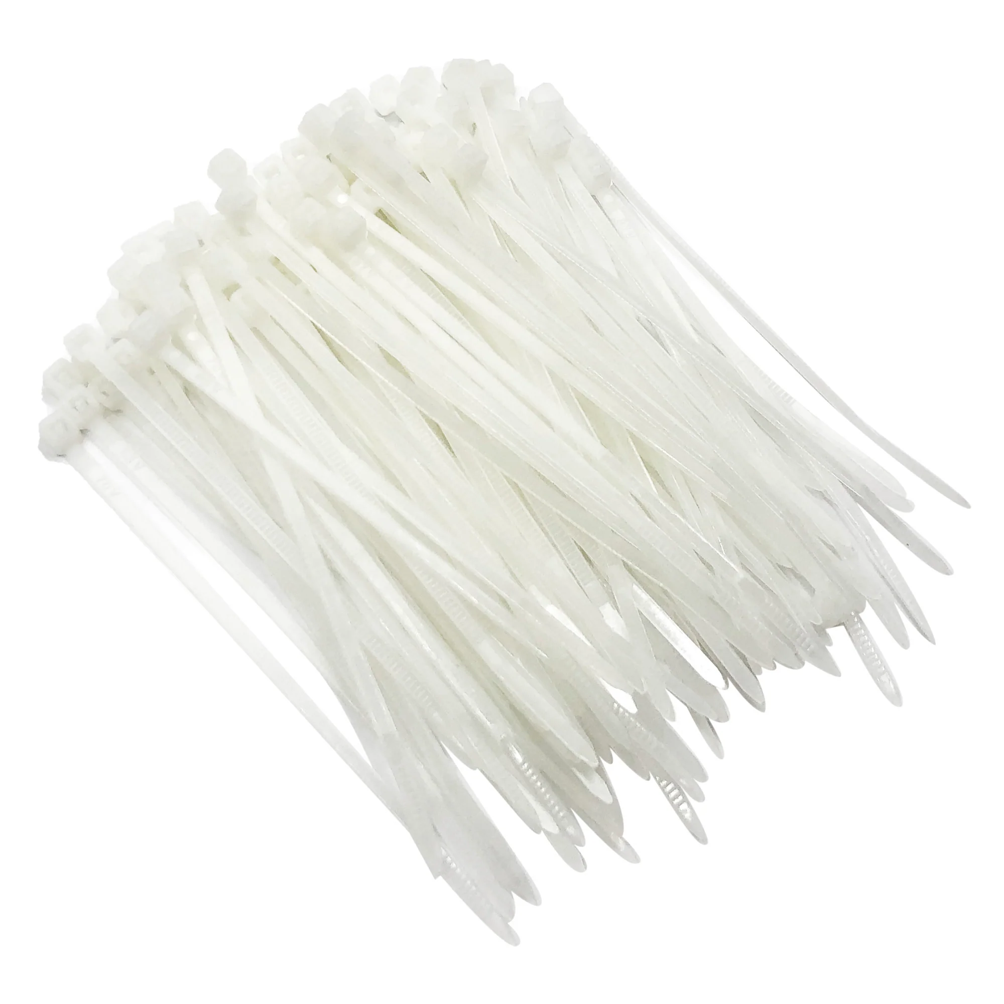 100 Tie Wraps (100mm X 2.5mm) – White