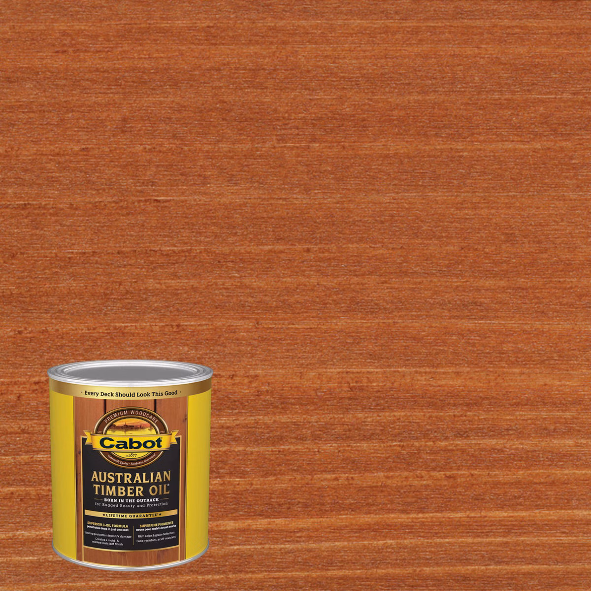 Cabot Australian Timber Oil, Mahogany Flame, 1 Qt.
