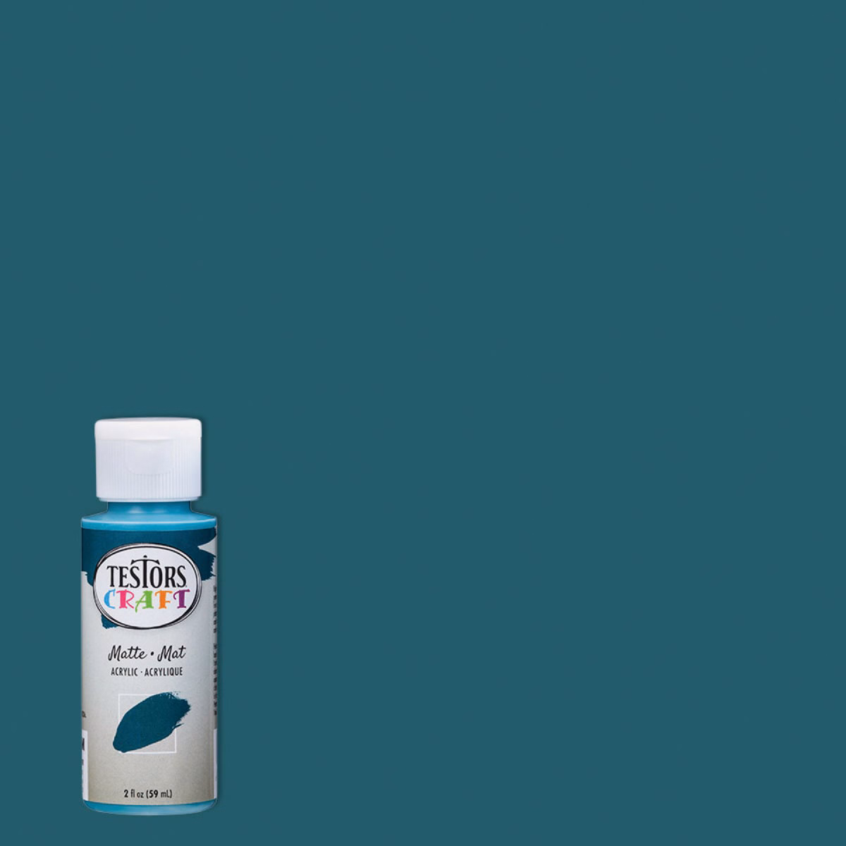 Testors 2 Oz. Acrylic Matte Craft Paint, Deep Sea