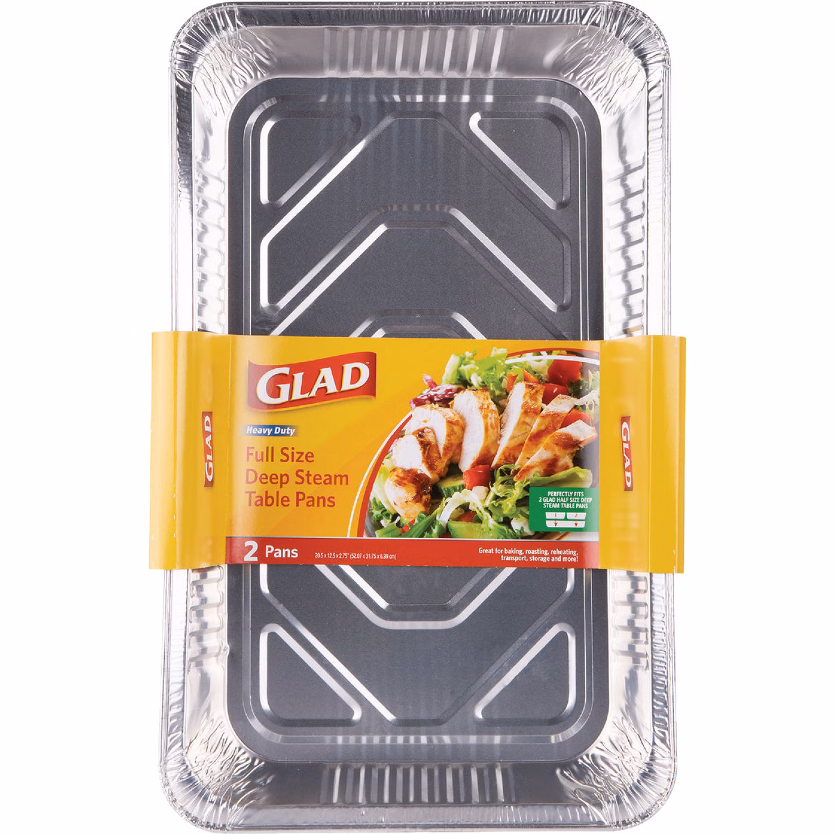Glad Full Size Deep Steam Table Pan (2-Count)