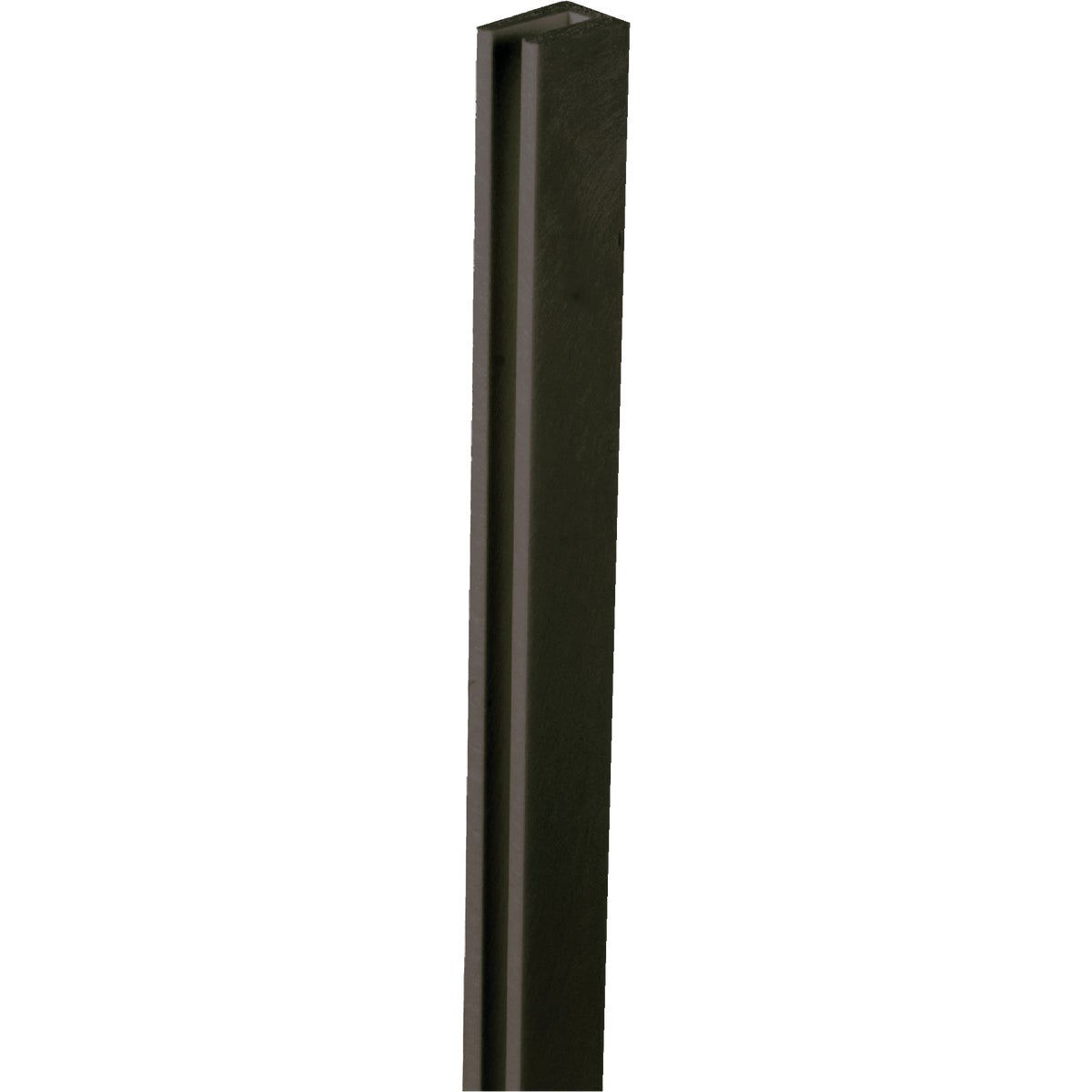 Deckorators 1-1/8 In W x 97 In L x 3/4 In D Black Vinyl Lattice U-Cap