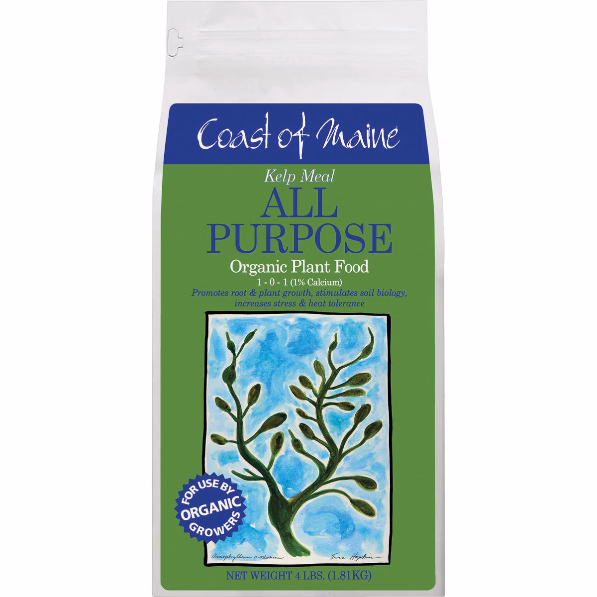 Coast of Maine 4 Lb. Kelp Meal All Purpose Organic Soil Conditioner