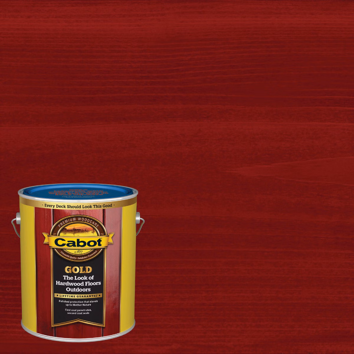 Cabot Gold Low VOC Exterior Stain, 19472 Fireside Cherry, 1 Gal.