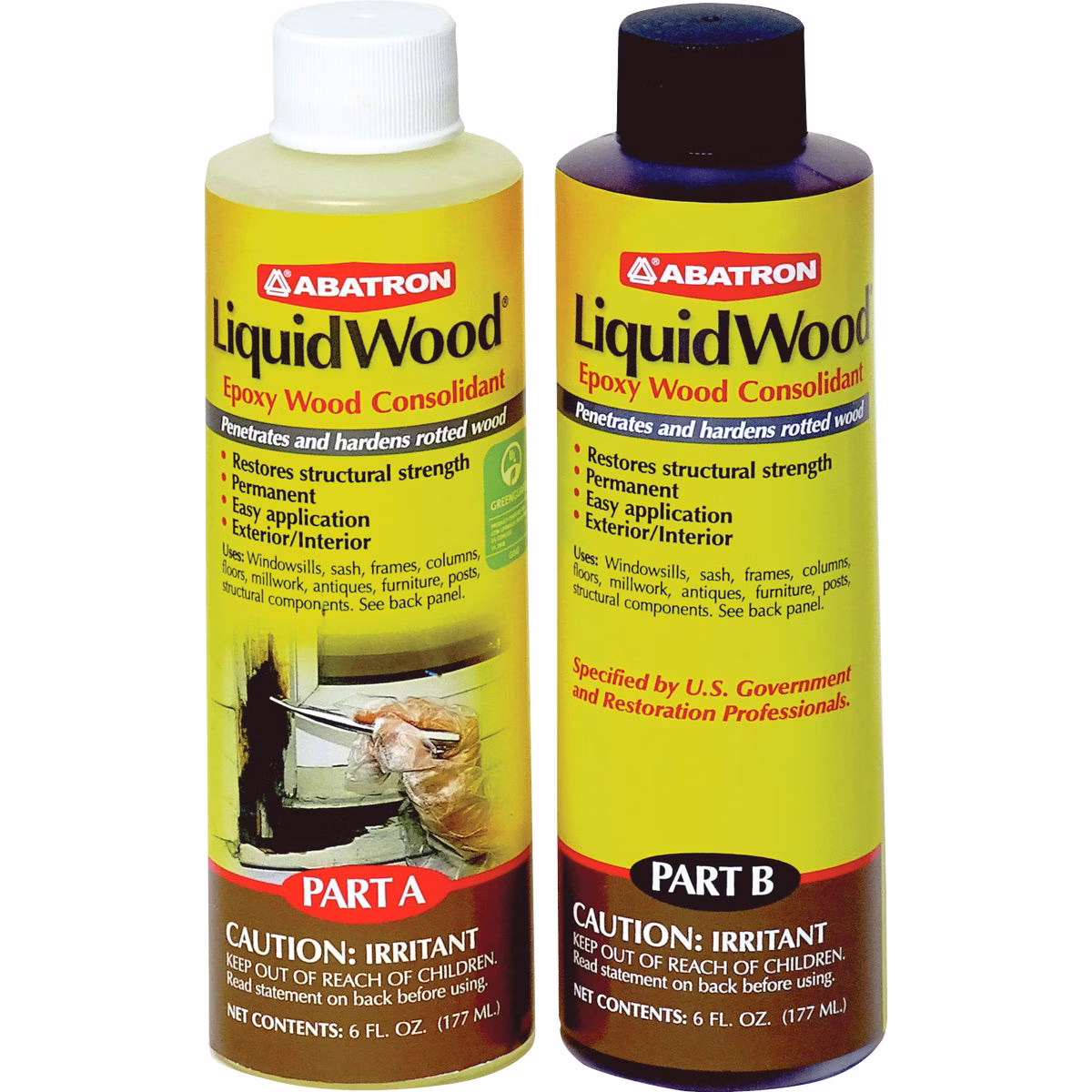 Abatron LiquidWood – Includes 6 Oz. Part & 6 Oz. Part B