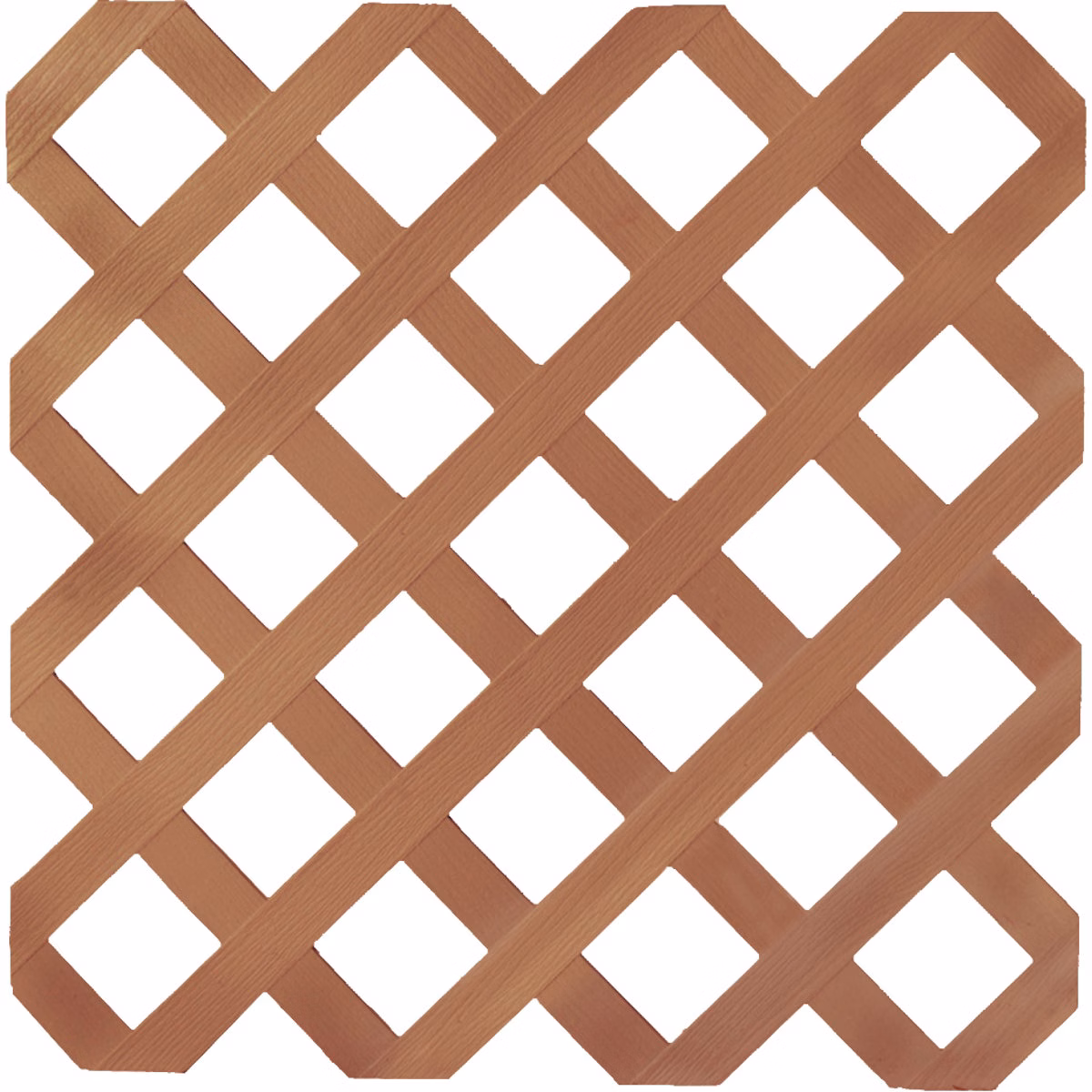 Deckorators 4 Ft. W x 8 Ft. L x 1/8 In. Thick Redwood Vinyl Lattice Panel