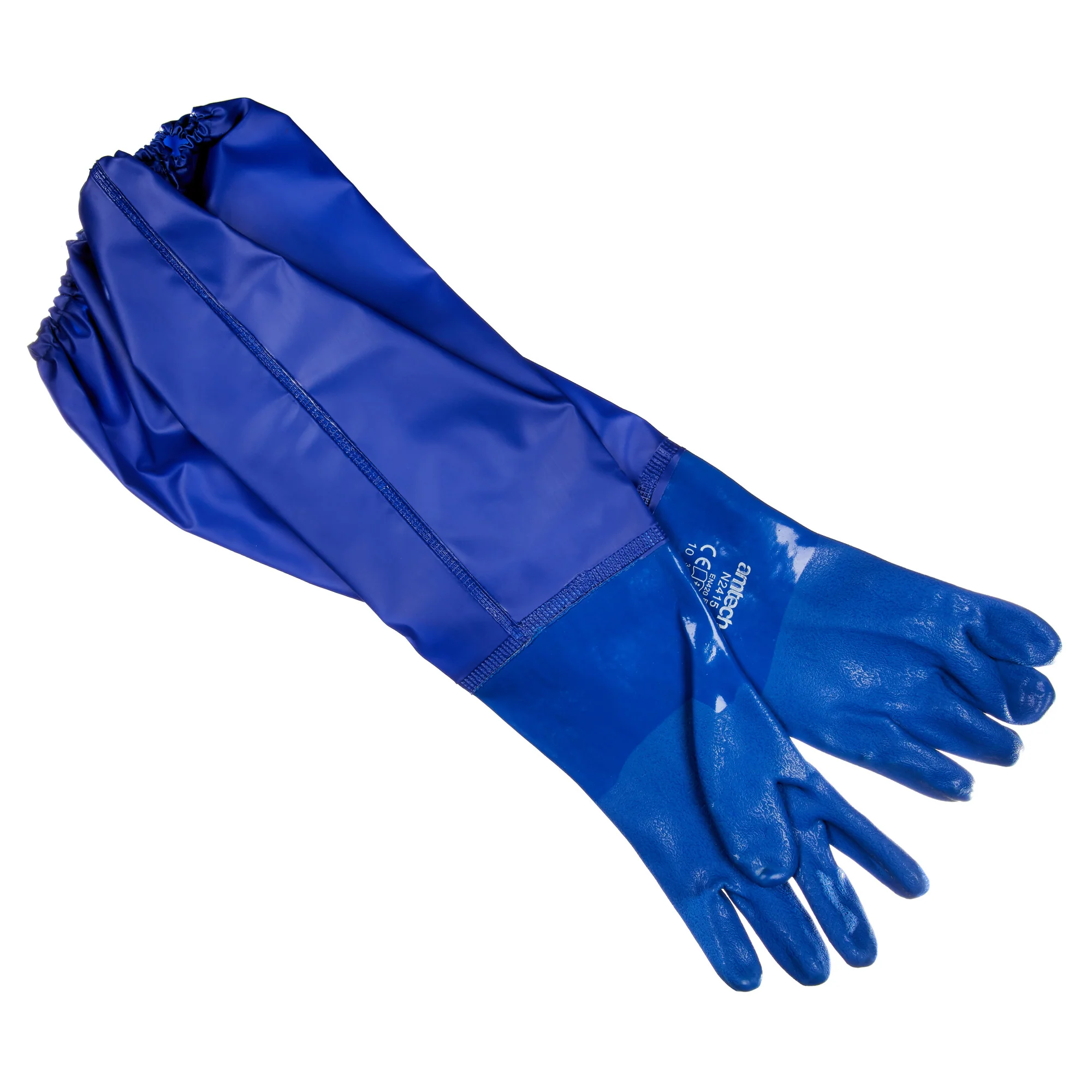 Xl (Size 10) Long Pvc Pond And Drain Gloves