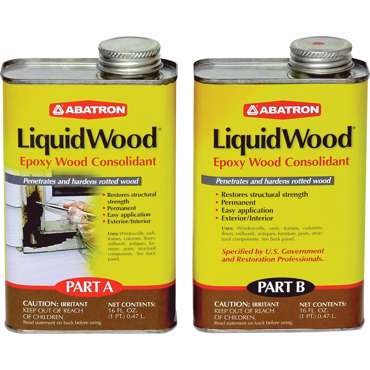 Abatron LiquidWood – Includes 1 Pt. Part A & 1 Pt. Part B