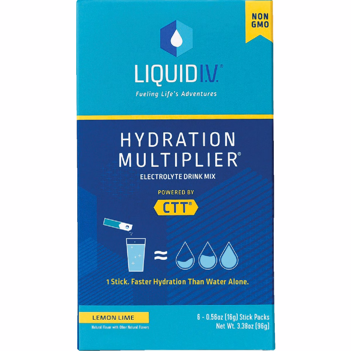 Liquid IV 0.56 Oz. Lemon Lime Hydration Multiplier Mix (6-Pack)