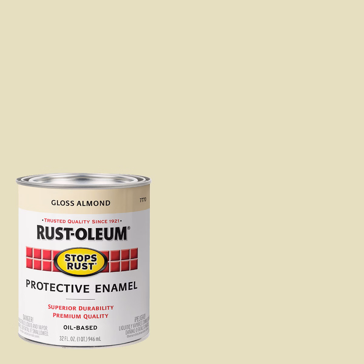 Rust-Oleum Stops Rust Oil Based Gloss Protective Rust Control Enamel, Almond, 1 Qt.