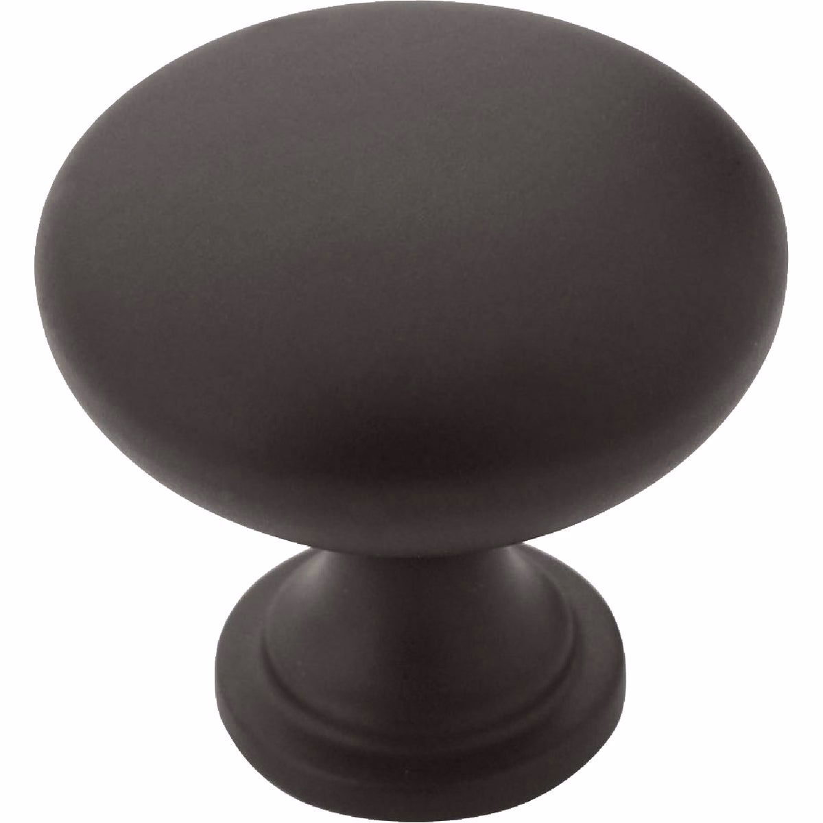 Amerock Edona 1.25 In. Dia. Round Matte Black Cabinet Knob (10-Pack)