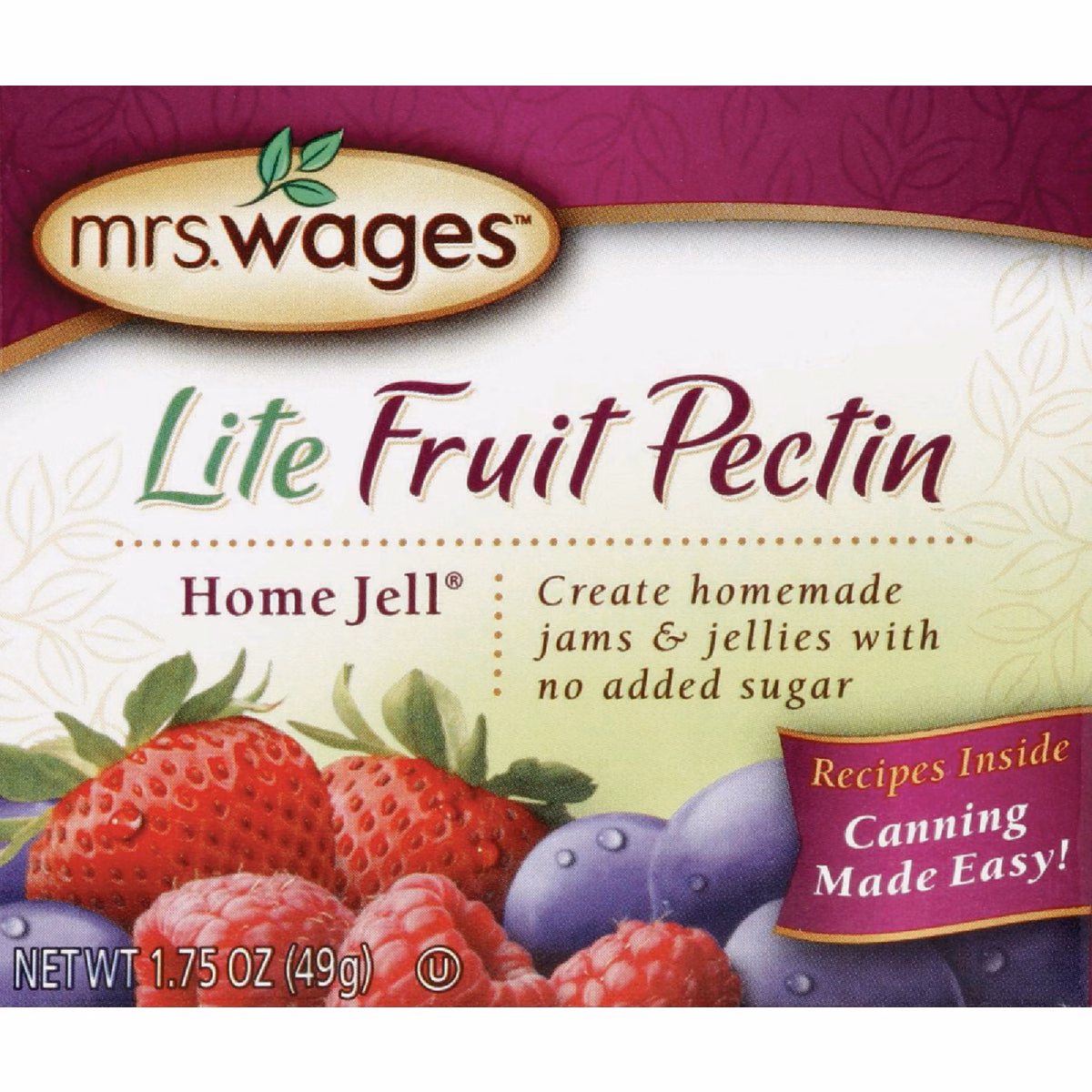 Mrs. Wages Home Jell 1.75 Oz. Sugar Free Fruit Pectin
