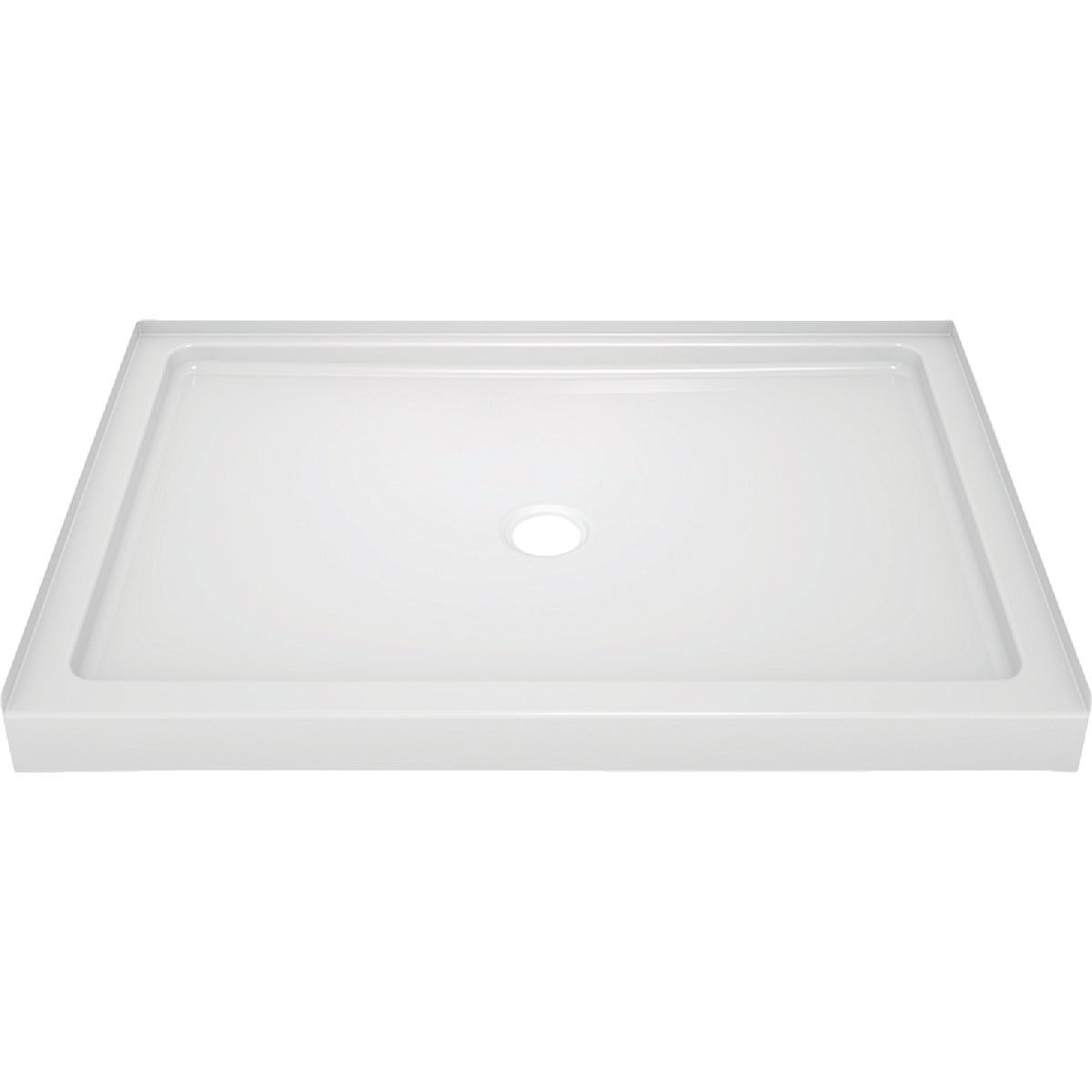Delta Classic 400 48 In. L x 34 In. D Center Drain Shower Floor & Base in White