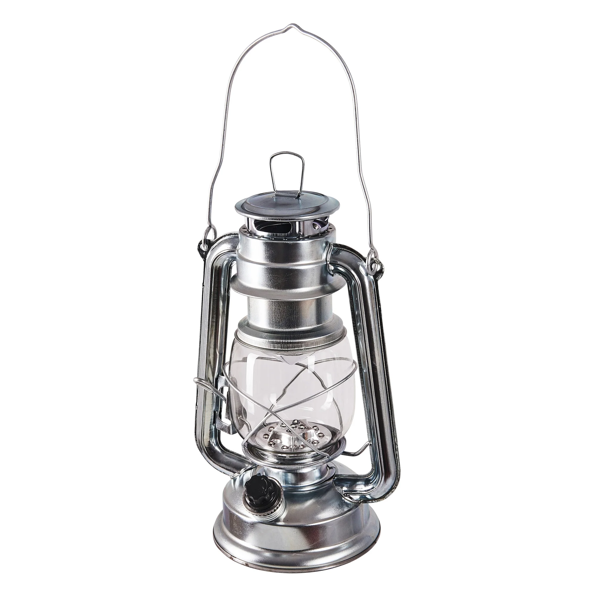 15 Led Hurricane Lamp (Silver)