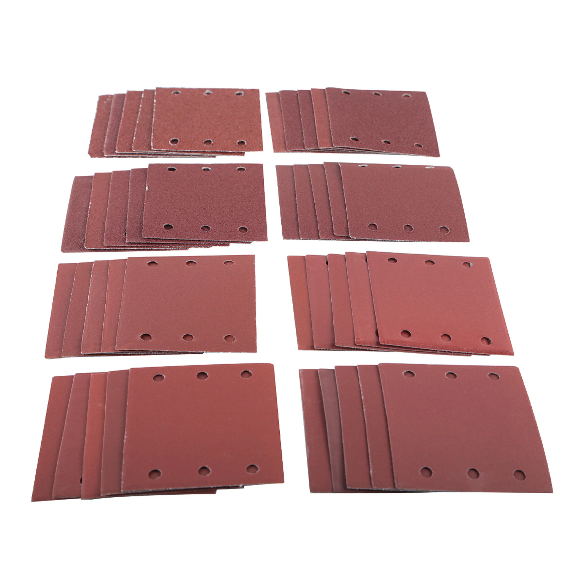 40 Piece Mixed Grit Square Sanding Sheet Set (110mm X 100mm)