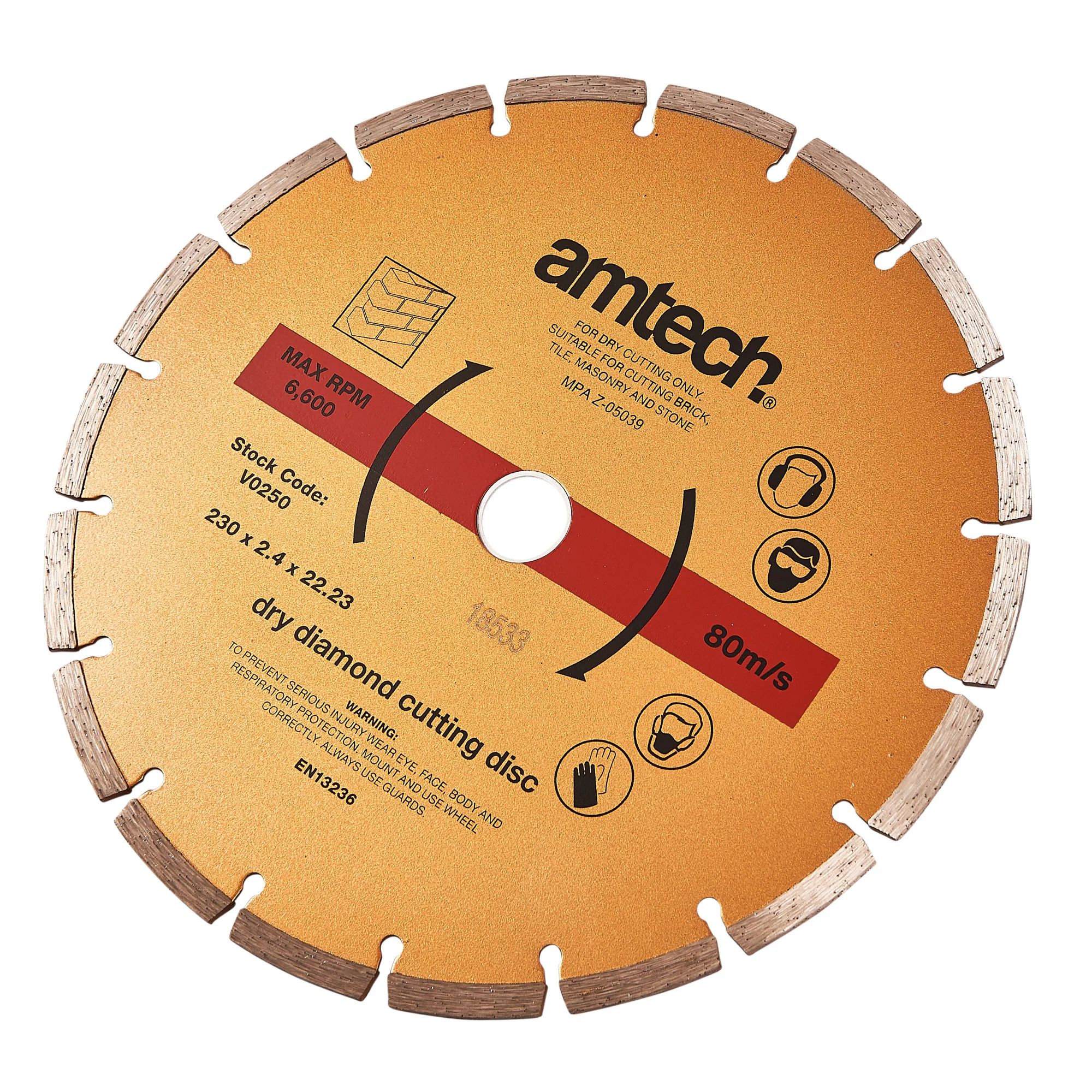 230mm (9″) Segmented Diamond Cutting Disc