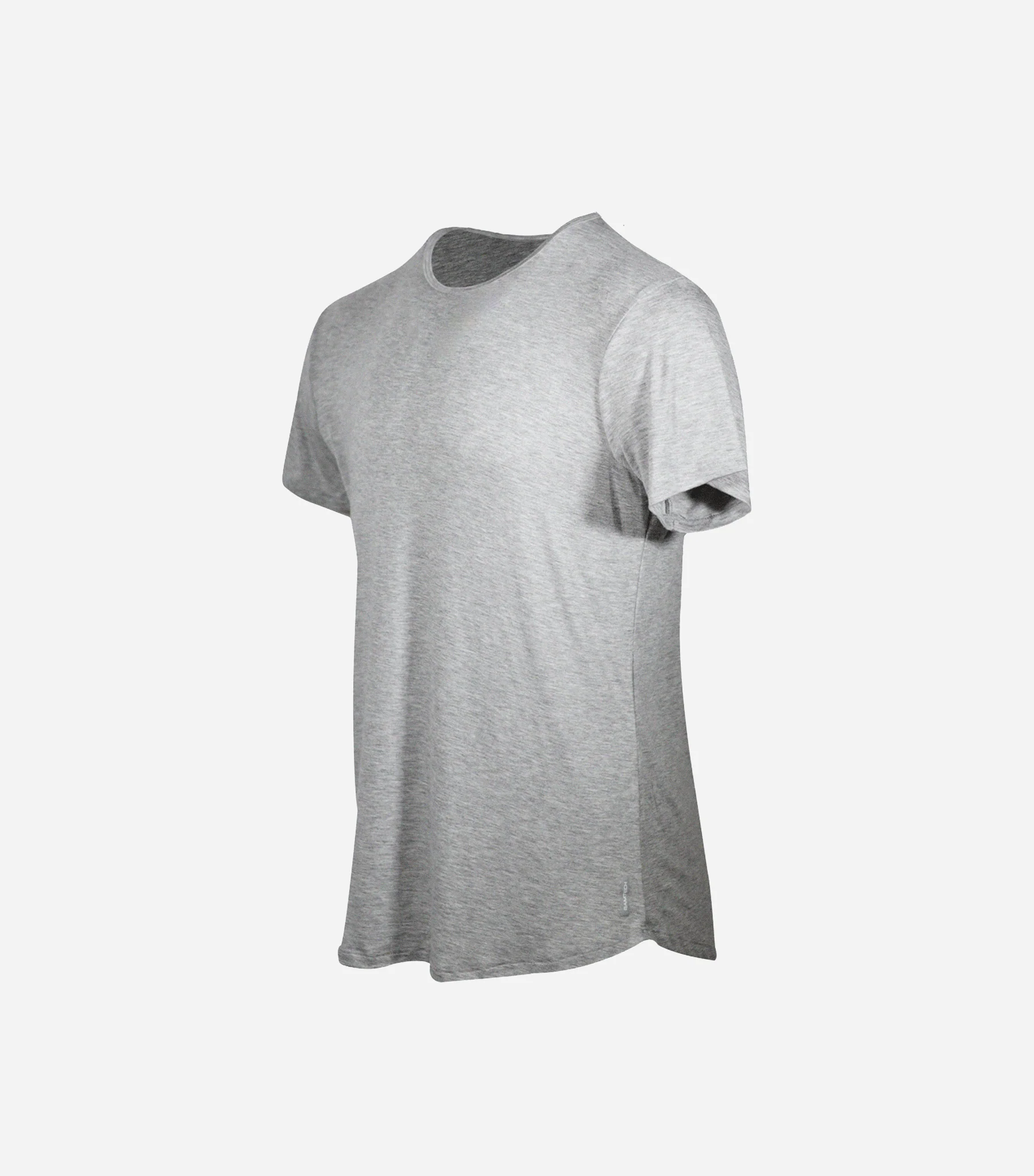 Bamboo Swift Curve-Hem T-Shirt – Heather Grey
